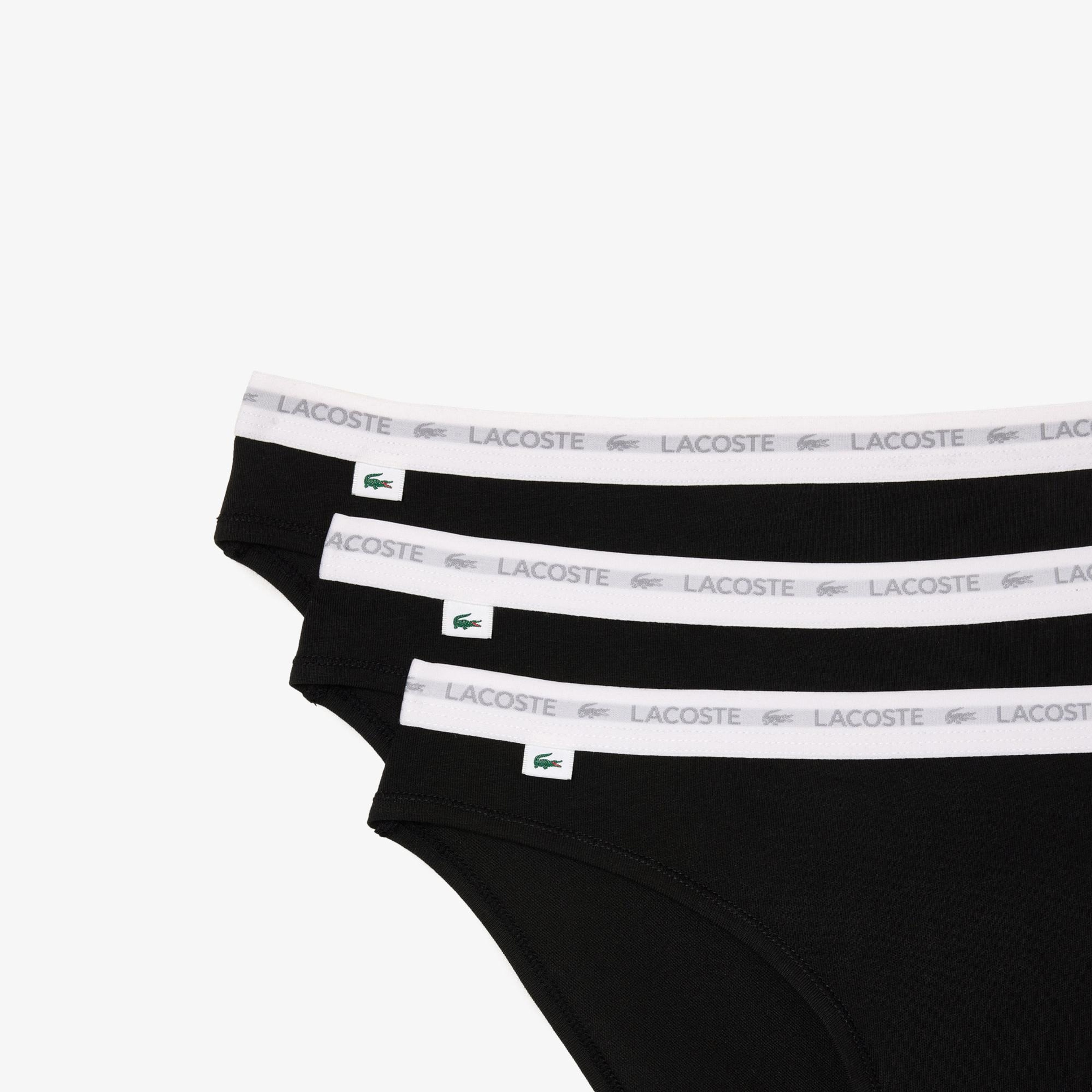 Lacoste Kadın 3'lü Siyah Külot