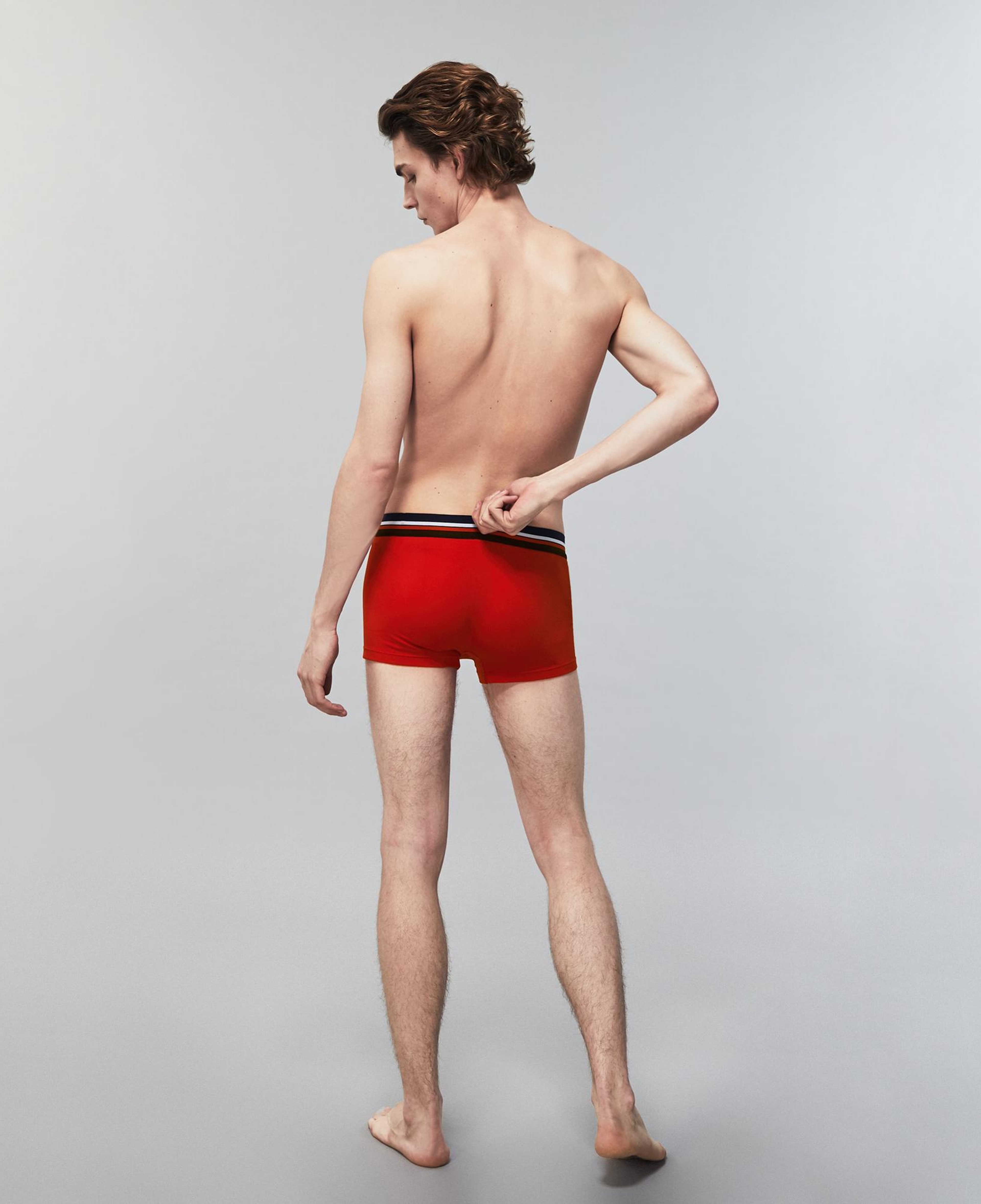 Lacoste Active Erkek 3'lü Lacivert/Kırmızı/Gri Boxer