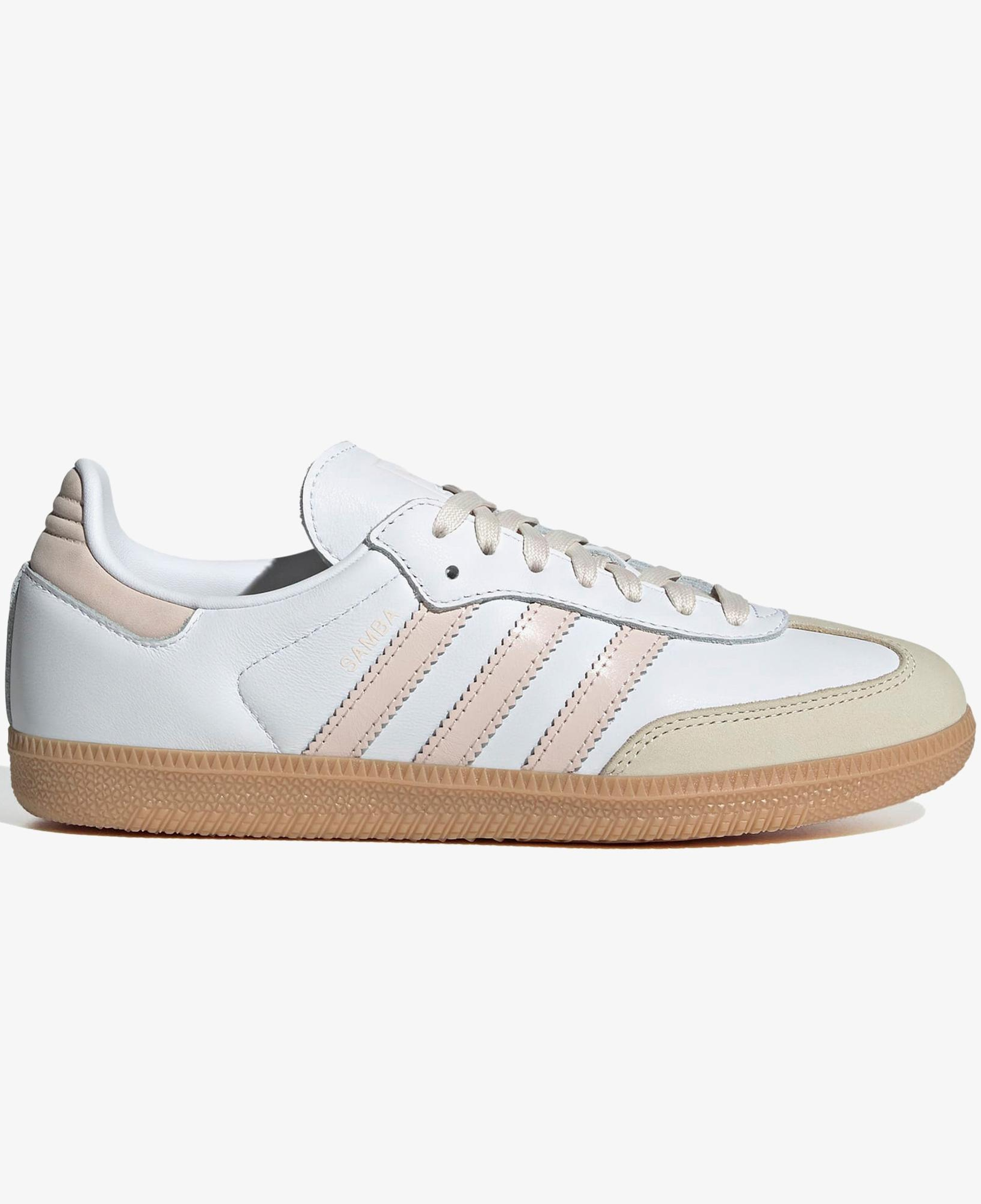 adidas Samba OG Kadın Beyaz/Açık Pembe Spor Ayakkabı