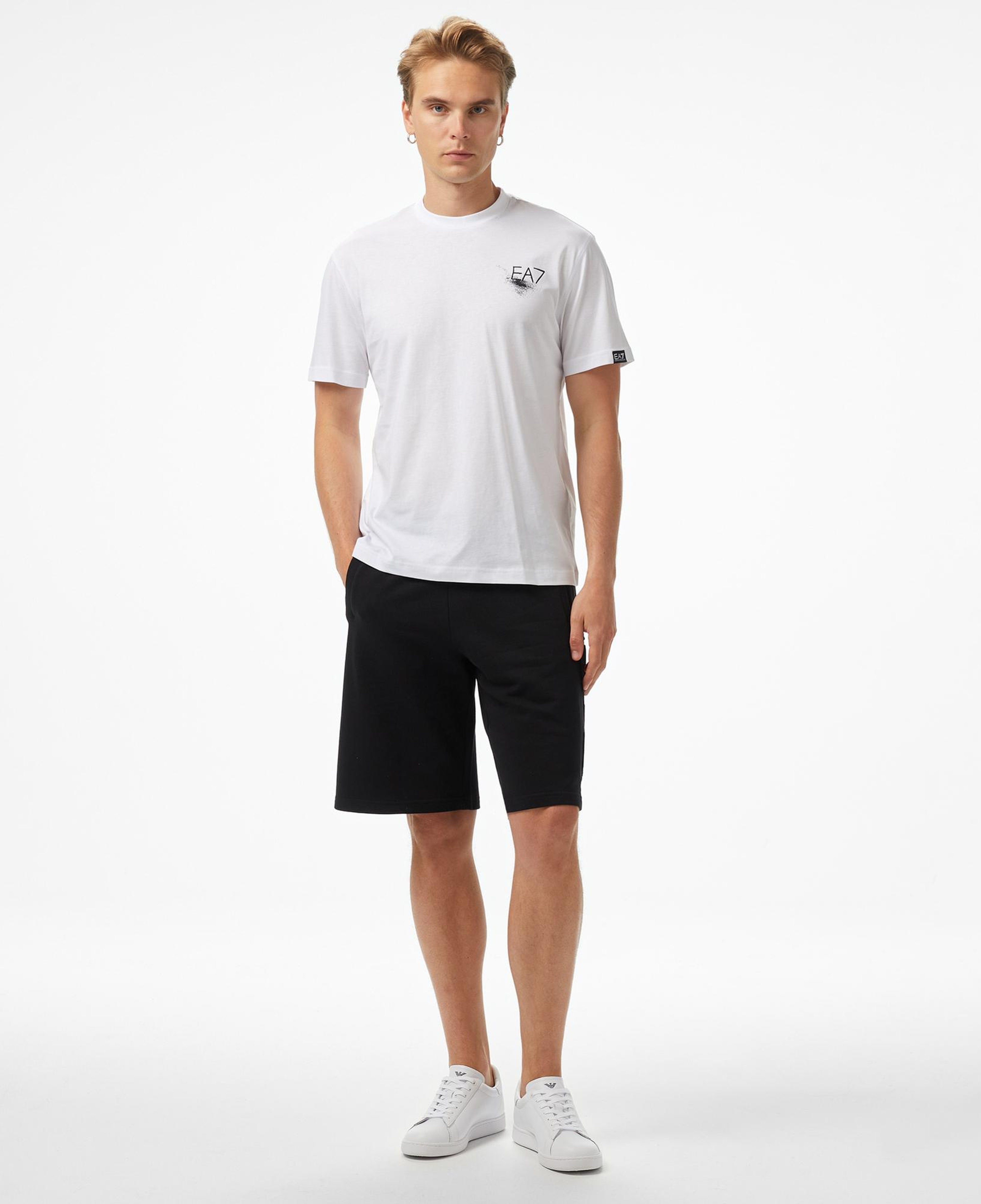 Emporio Armani Pamuklu Erkek Beyaz T-Shirt