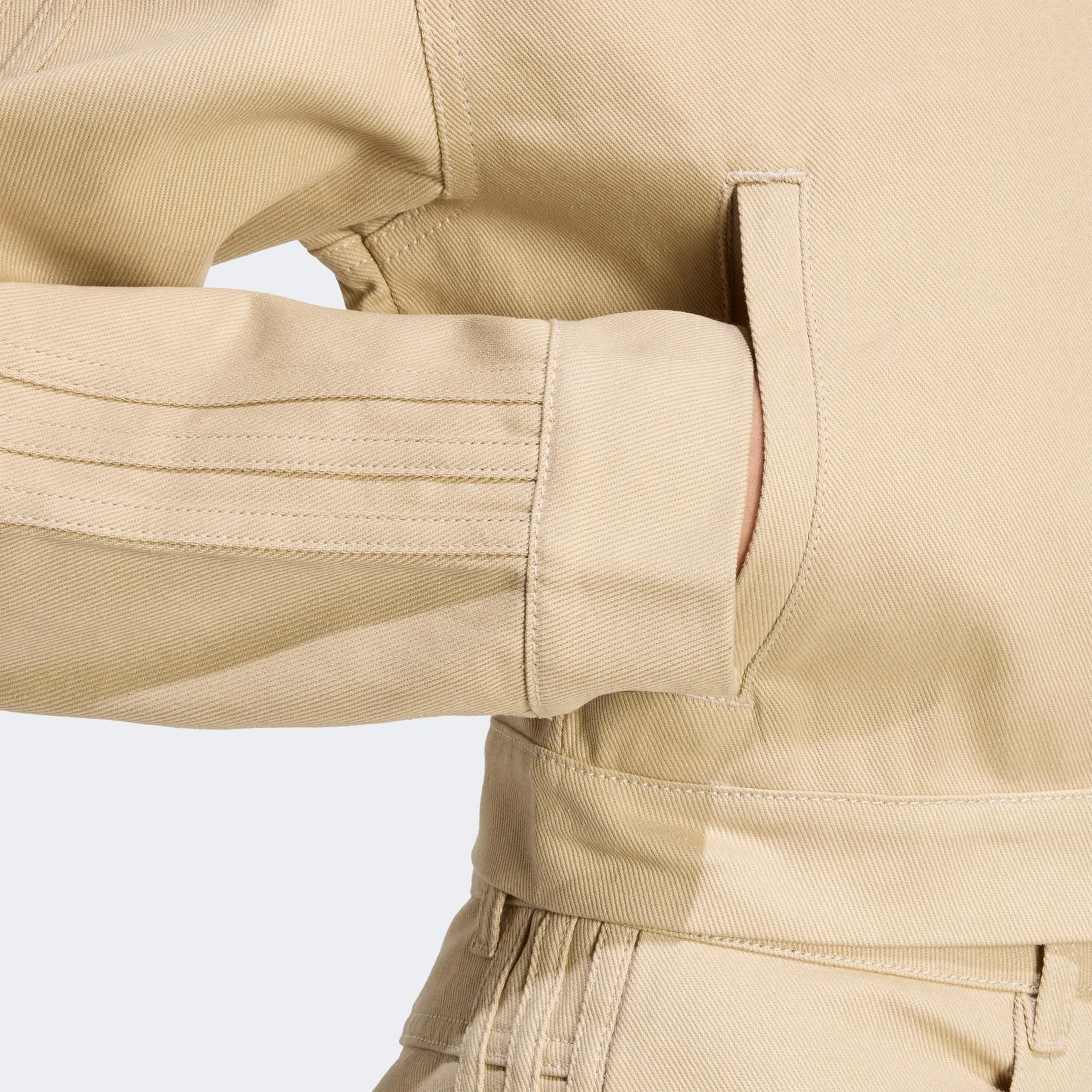 adidas Kadın Firebird Dimi Kısa Bej Eşofman Üstü