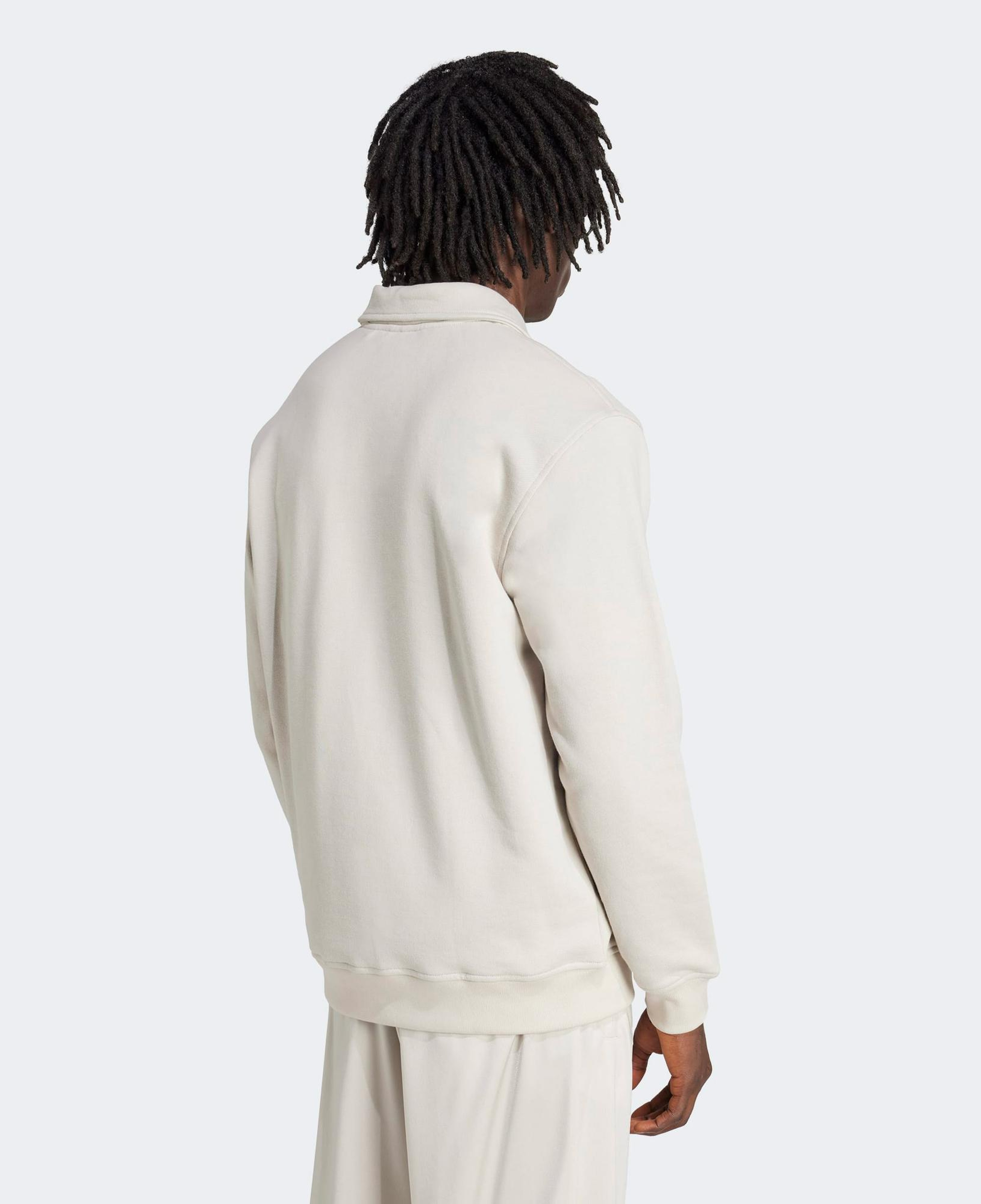 adidas Graphic Half Z Erkek Bej Sweatshirt