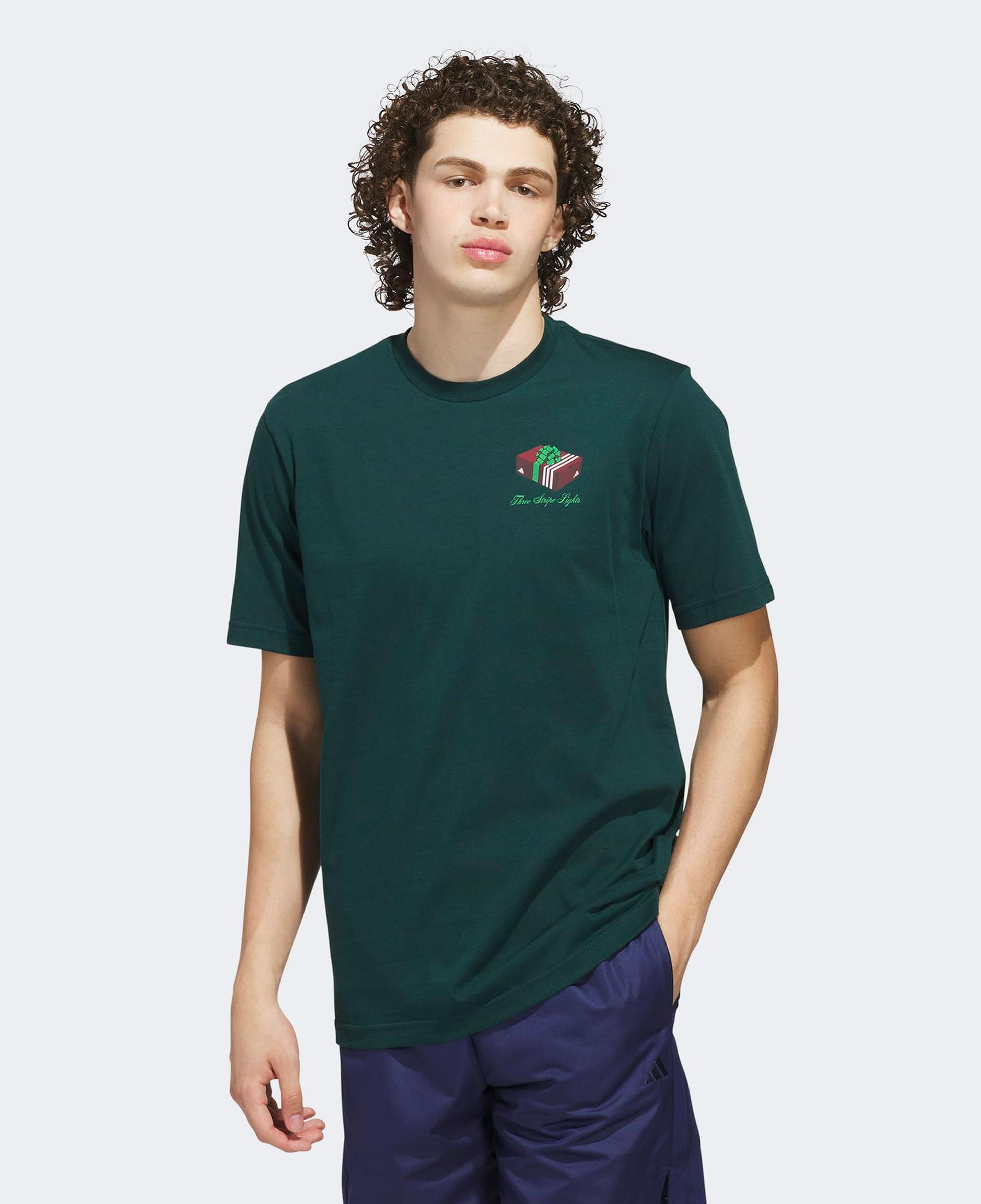 adidas M Hldy Gftbox T Erkek Yeşil T-Shirt