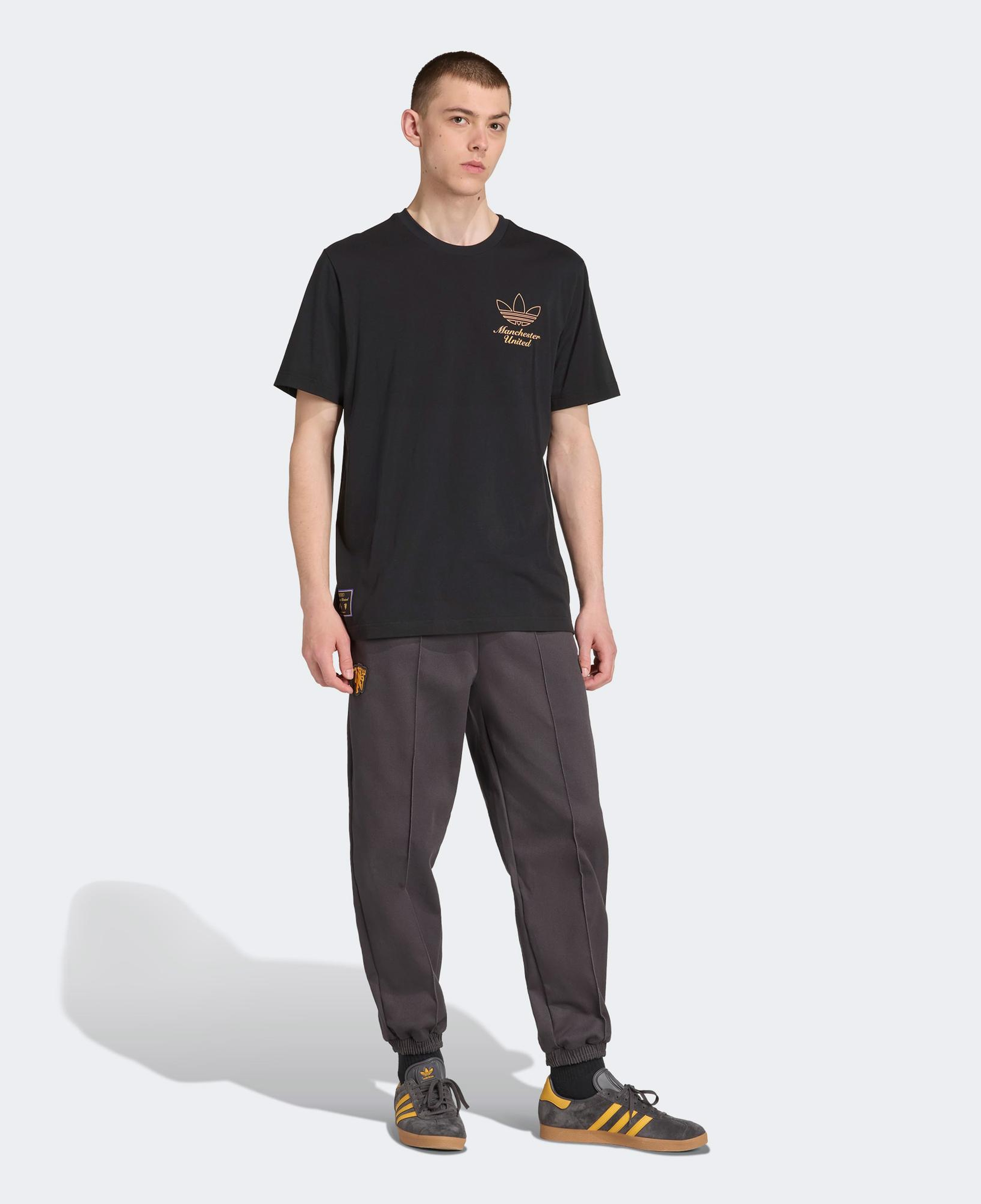 adidas Manchester United Terrace Icons Graphic Erkek Siyah T-Shirt