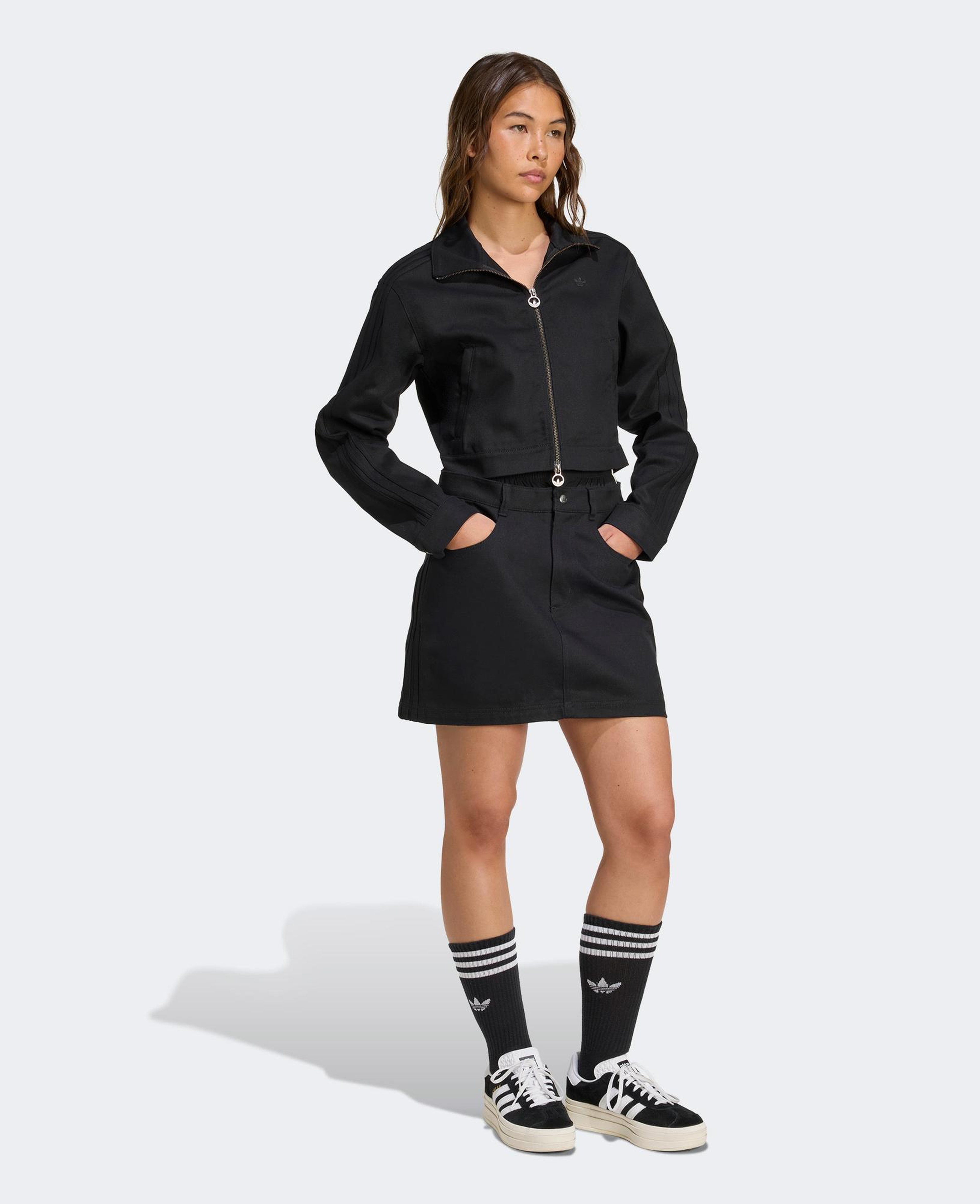 adidas Firebird Dimi Kısa Siyah Kadın Eşofman Üstü