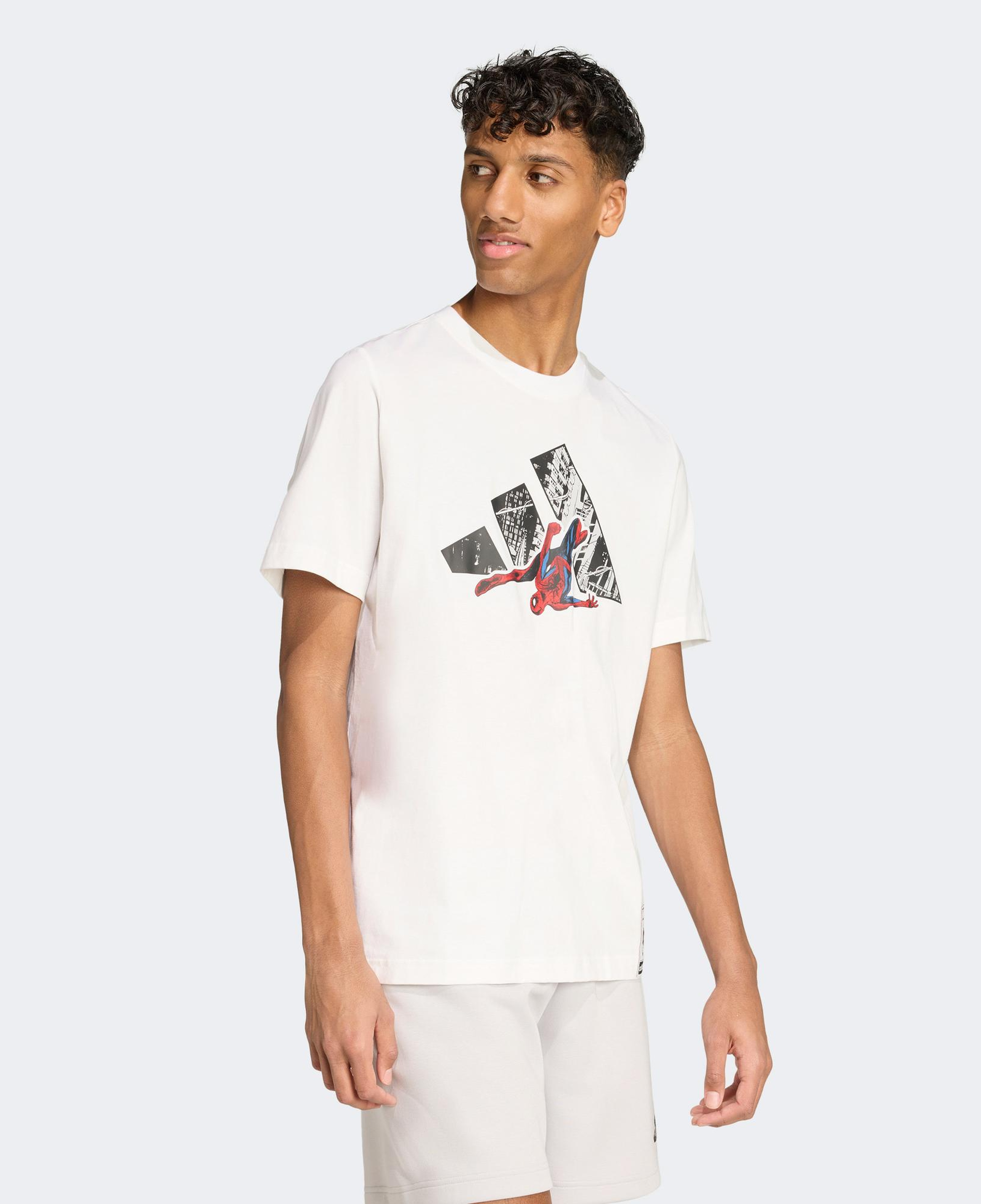 adidas M Spıderman T-S Erkek Beyaz T-Shirt