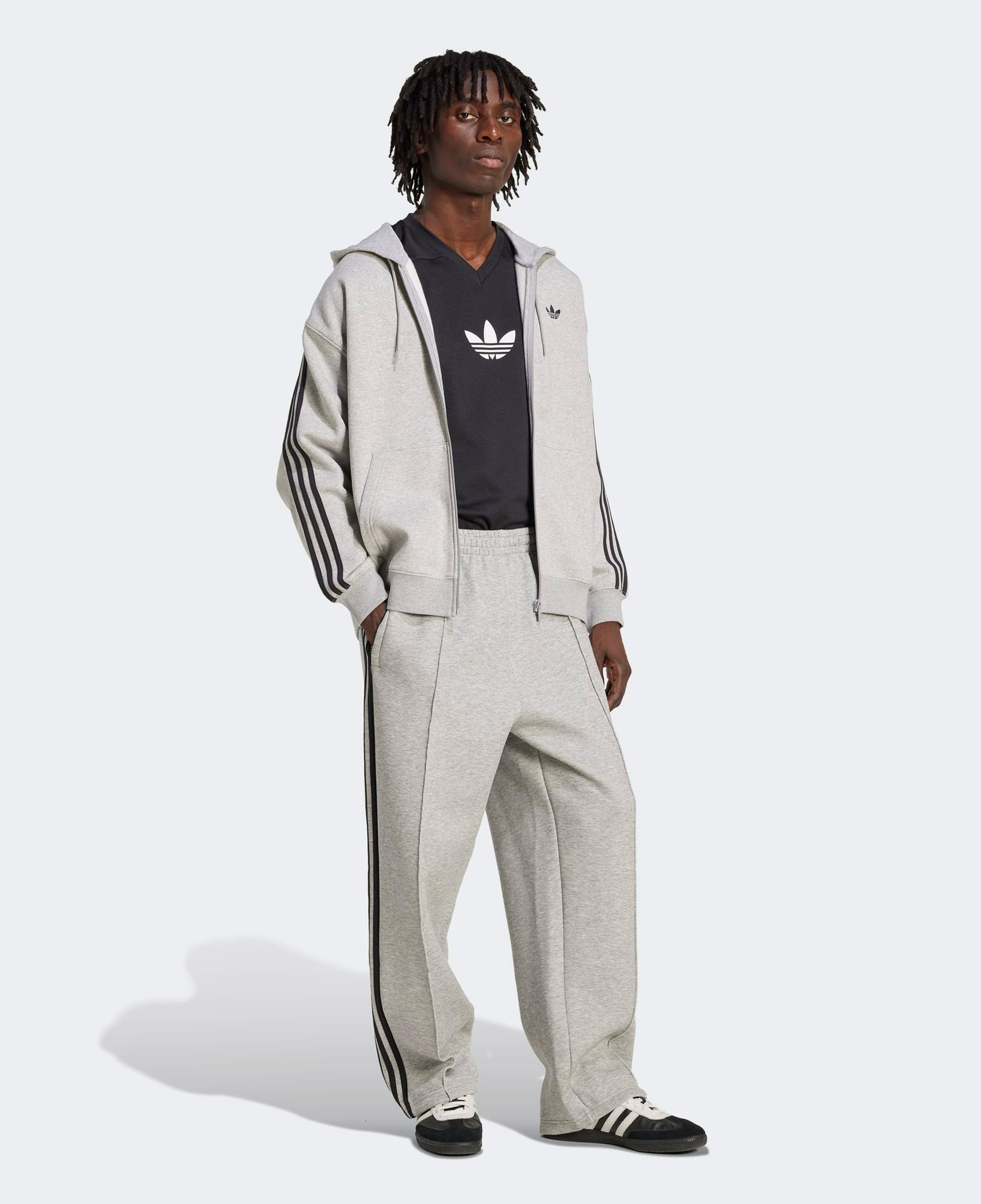 adidas Spacer Baggy Erkek Gri Eşofman Altı