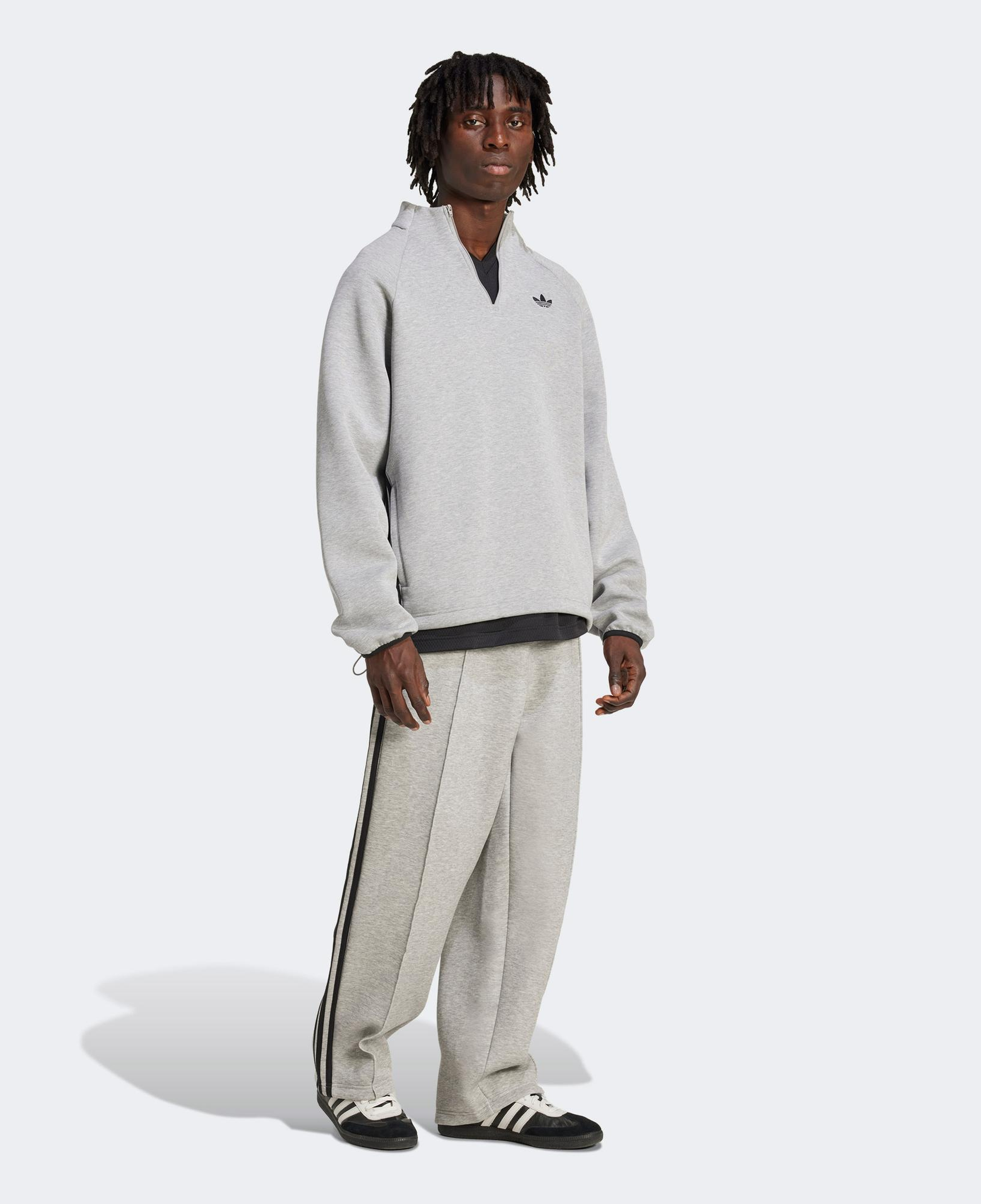 adidas Adicolor Spacer Drill Gri Erkek Üst