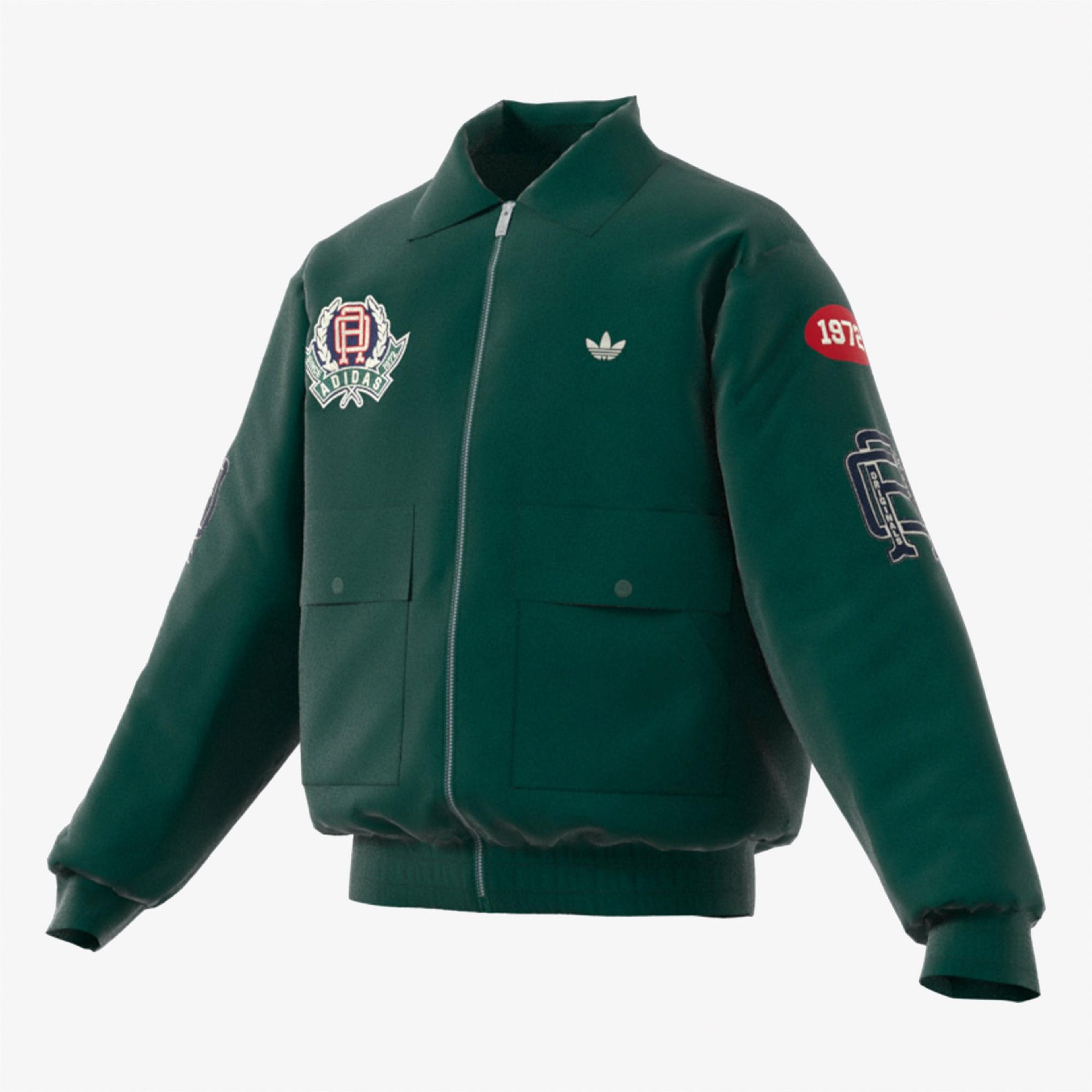 adidas VRCT Erkek Yeşil Yün Ceket