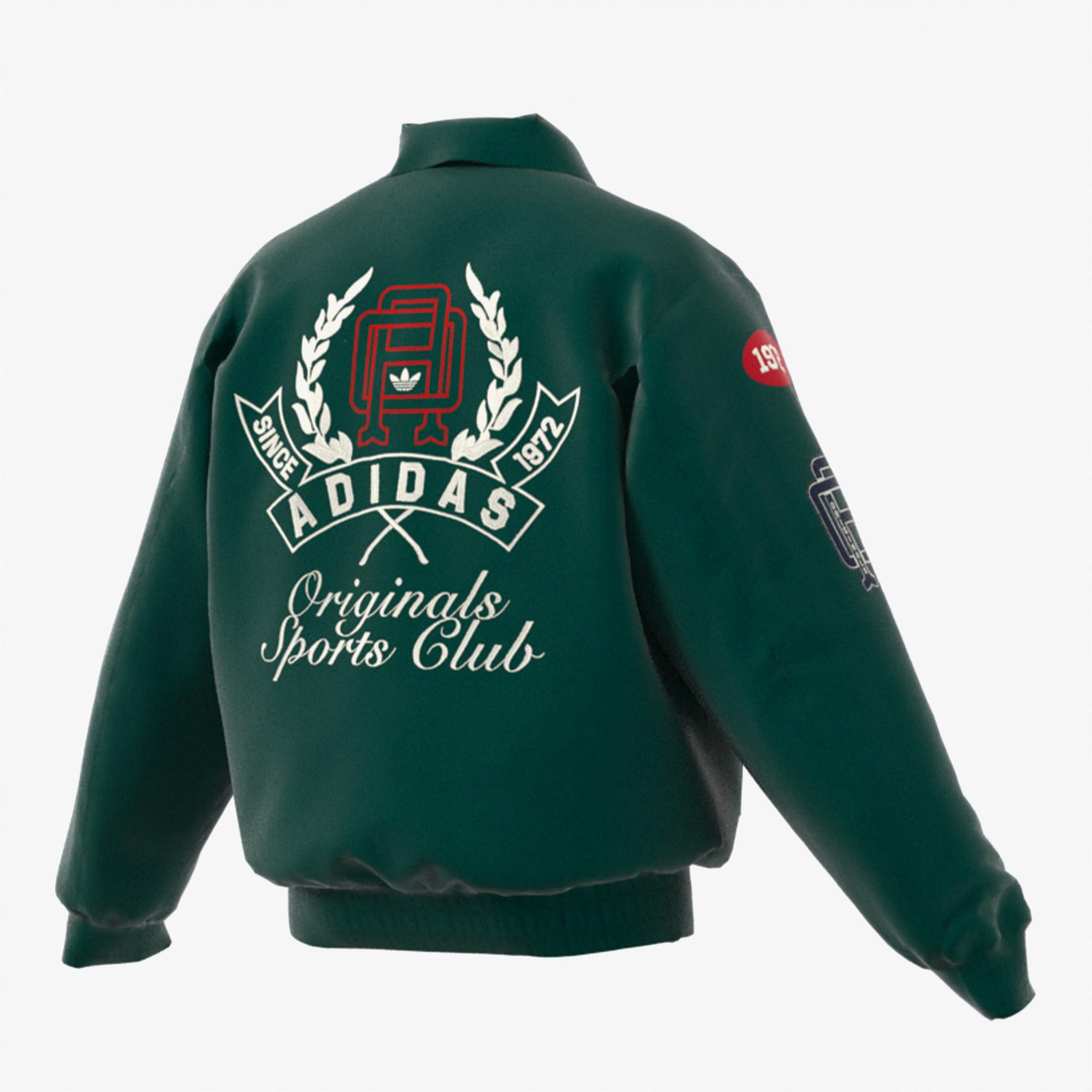 adidas VRCT Erkek Yeşil Yün Ceket