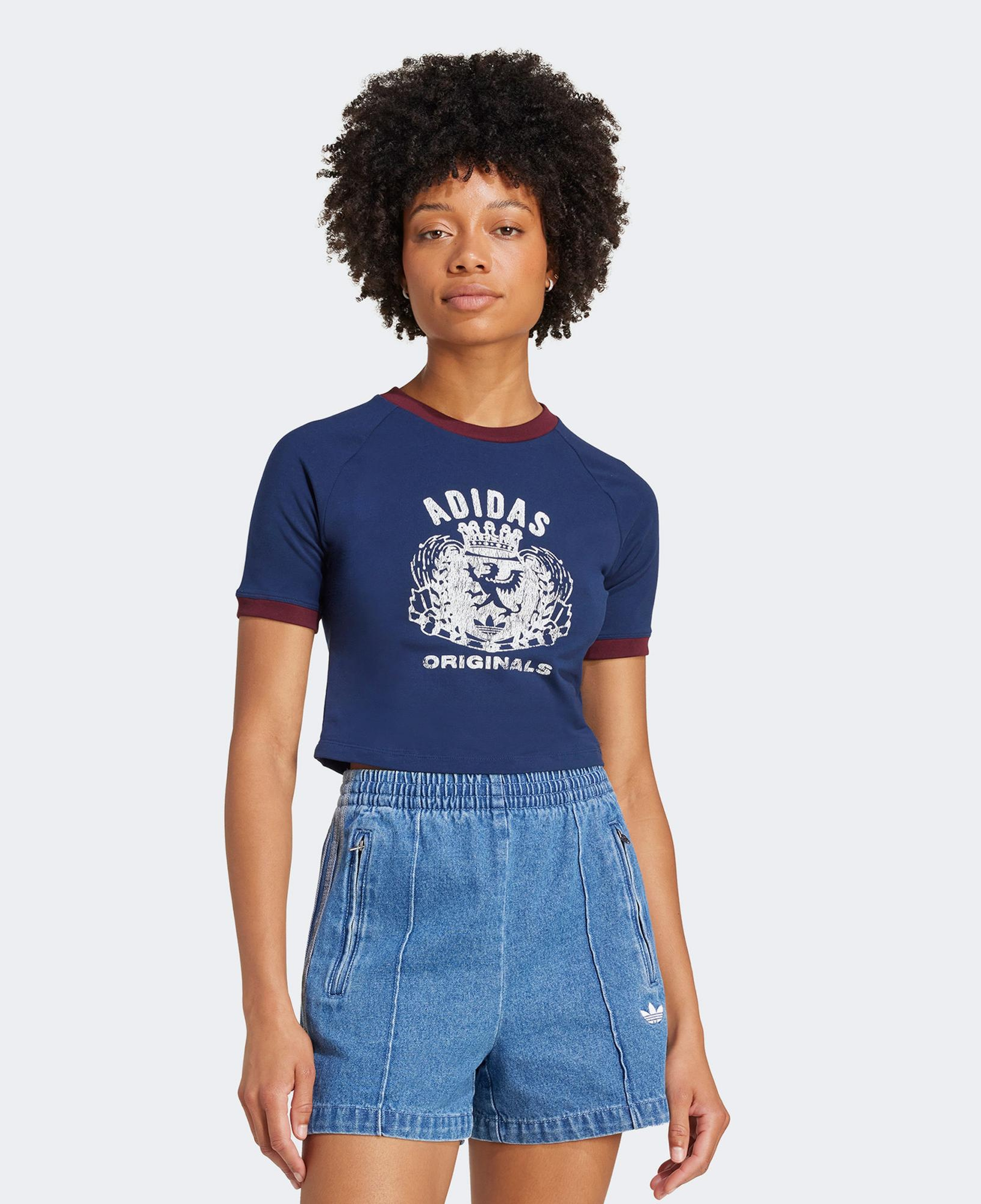 adidas Grfx Kadın Lacivert T-Shirt