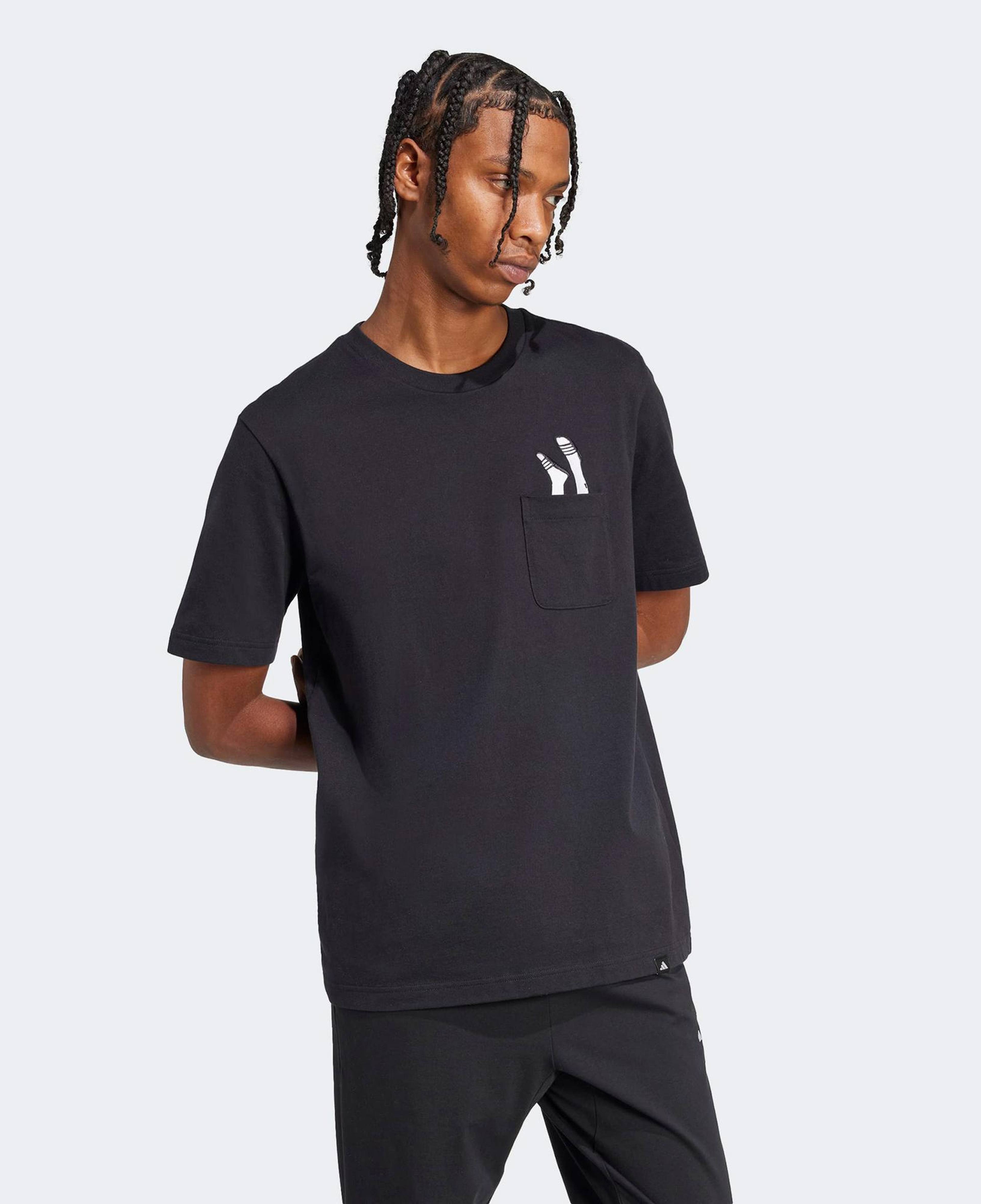 adidas Slide Erkek Siyah T-Shirt