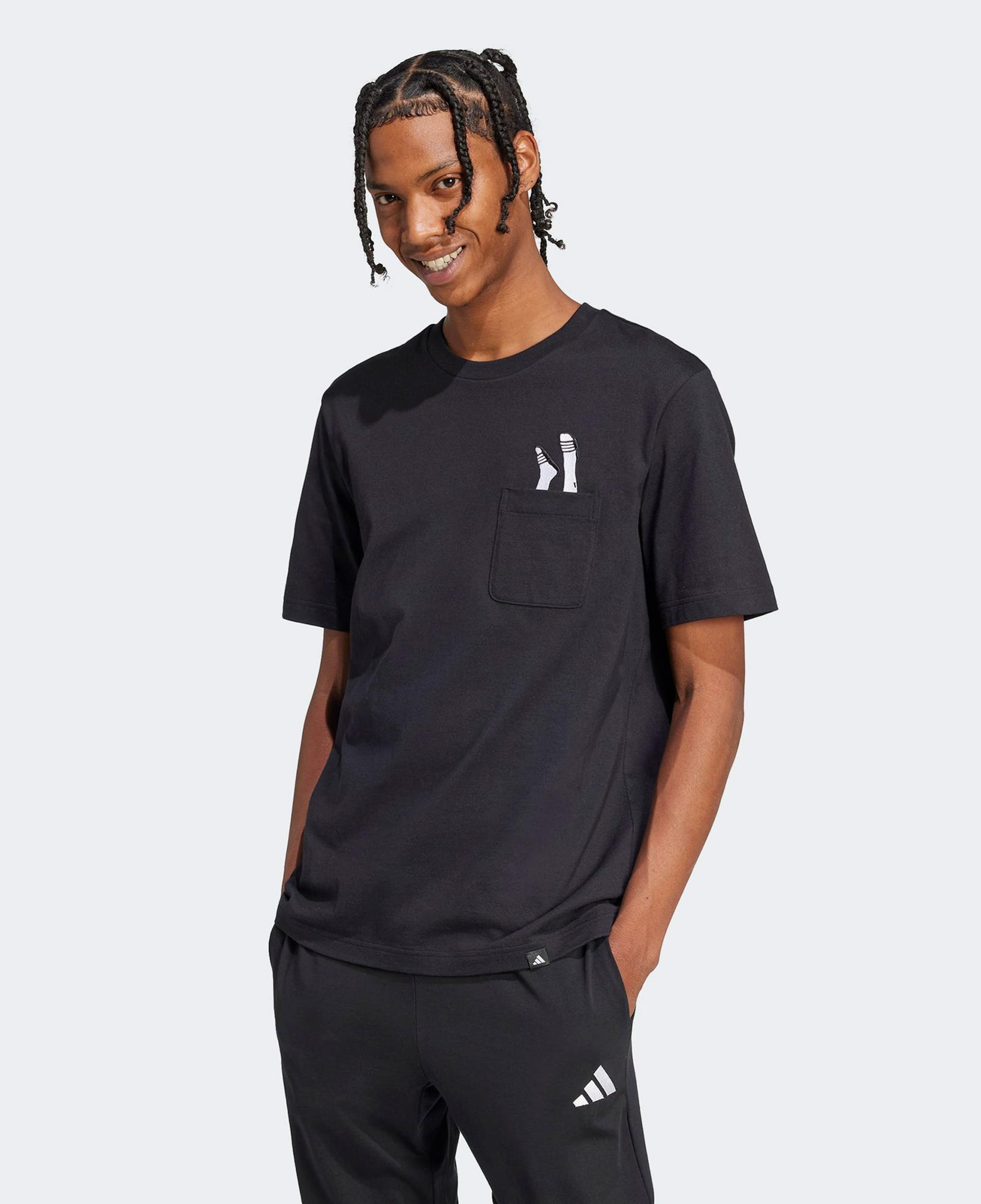 adidas Slide Erkek Siyah T-Shirt