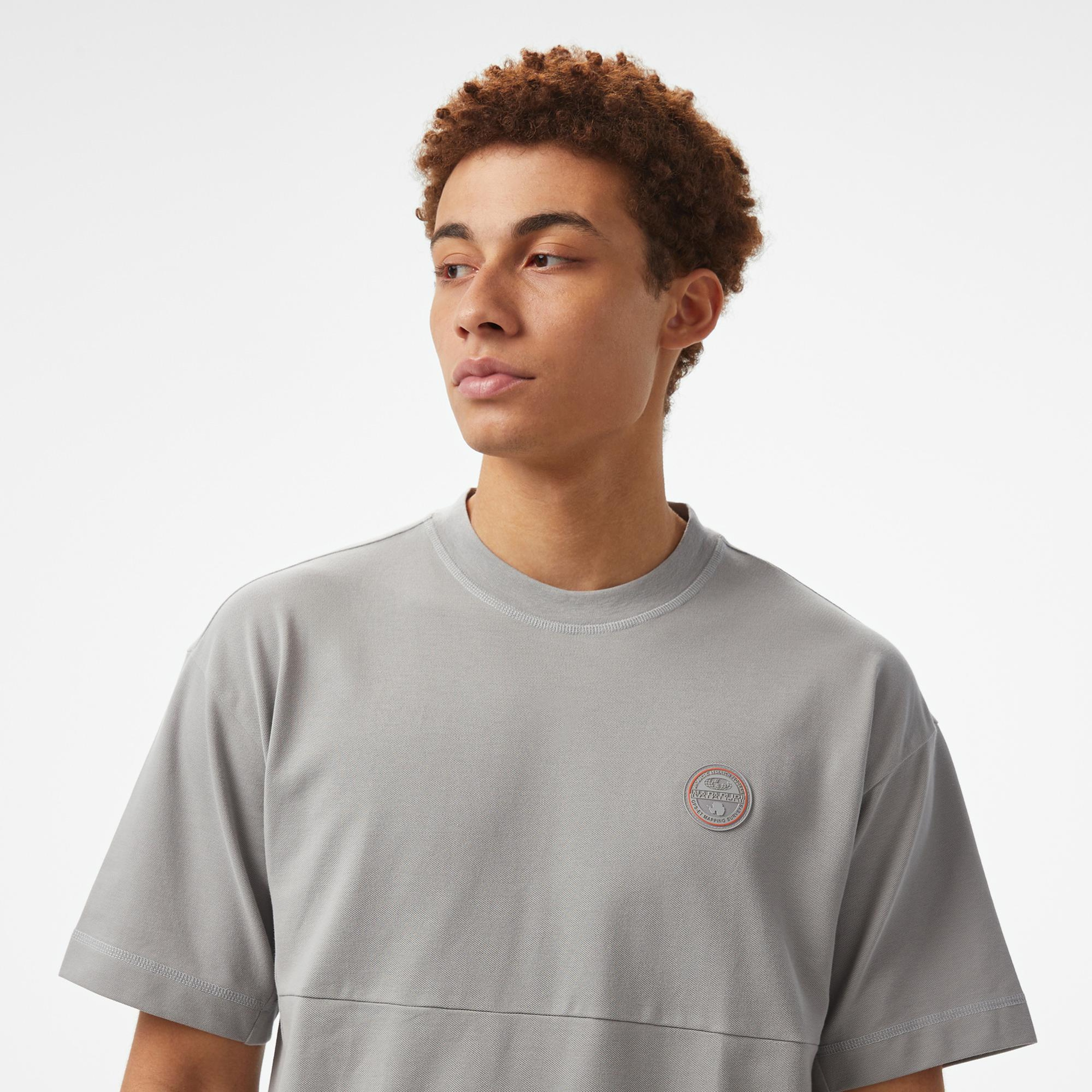 Napapijri  S-Anghiari SS Erkek Gri T-Shirt