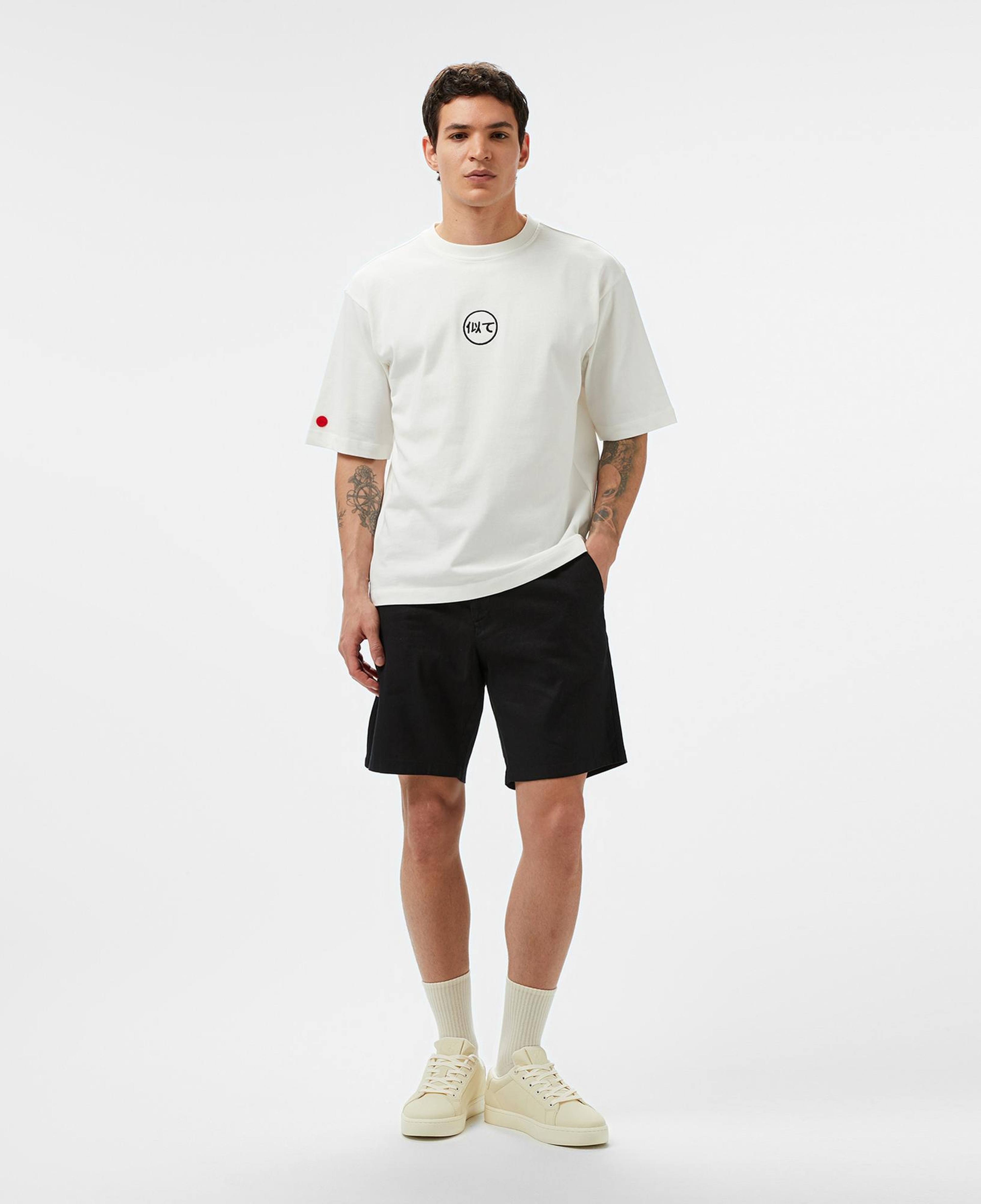 UNITED4 Erkek Beyaz T-Shirt
