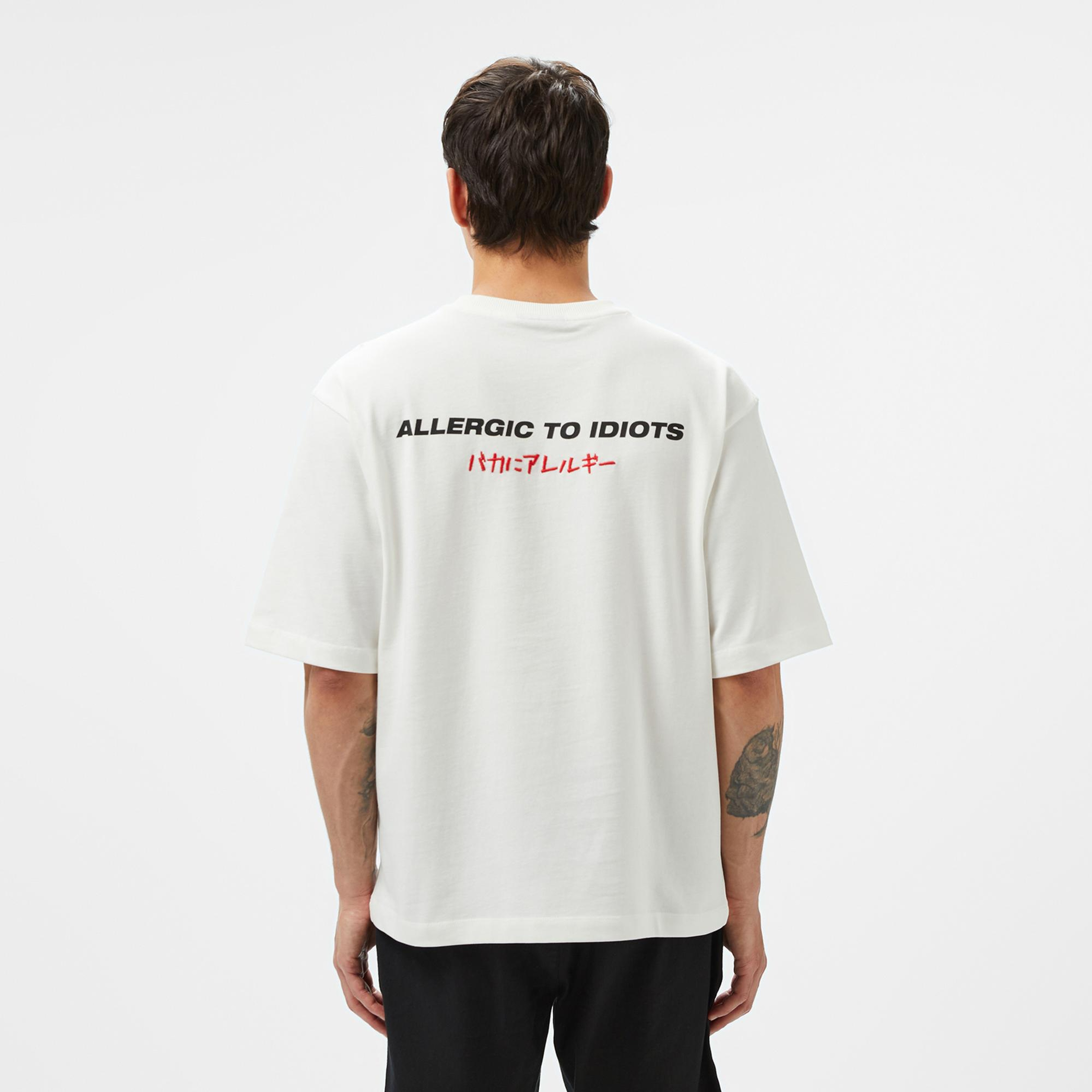 UNITED4 Erkek Beyaz T-Shirt