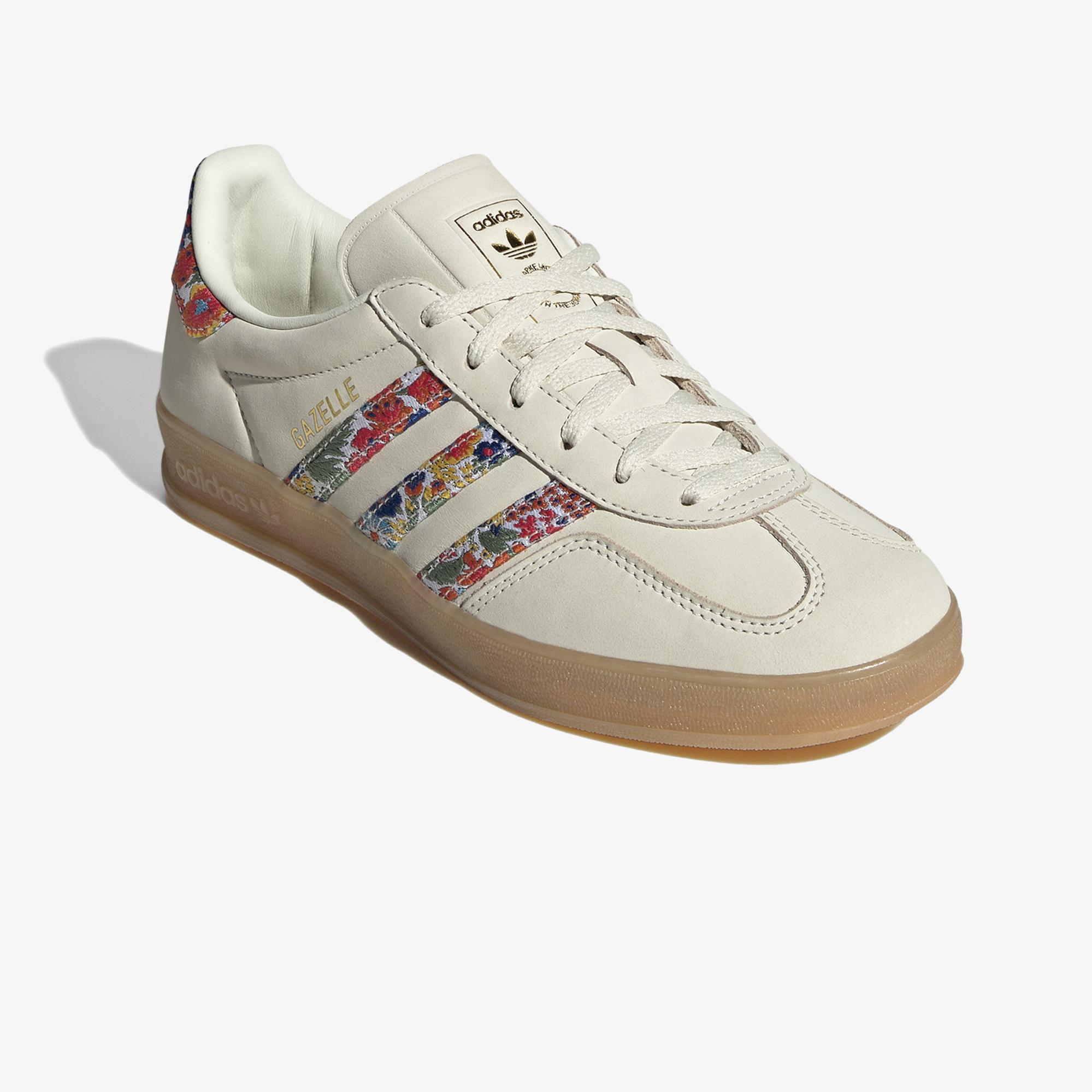 adidas Gazelle Indoor X Liberty London Kadın Krem Spor Ayakkabı