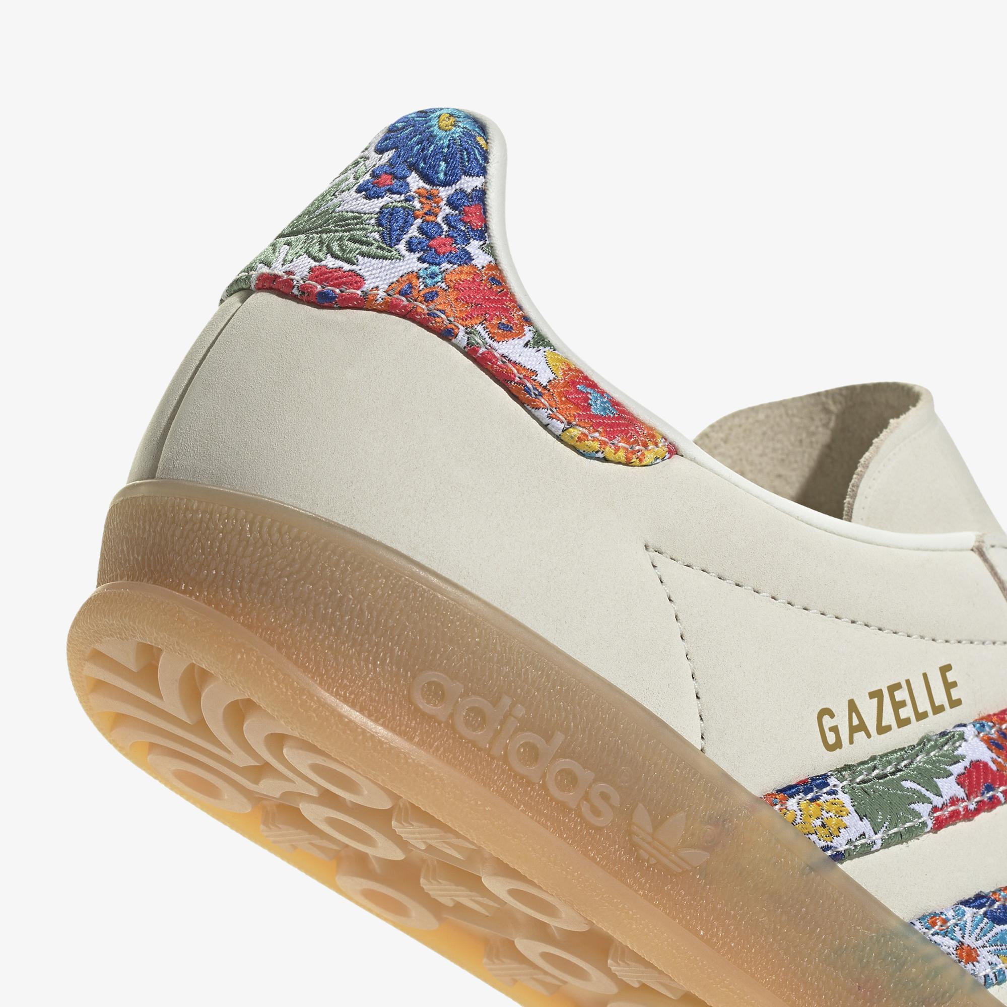 adidas Gazelle Indoor X Liberty London Kadın Krem Spor Ayakkabı