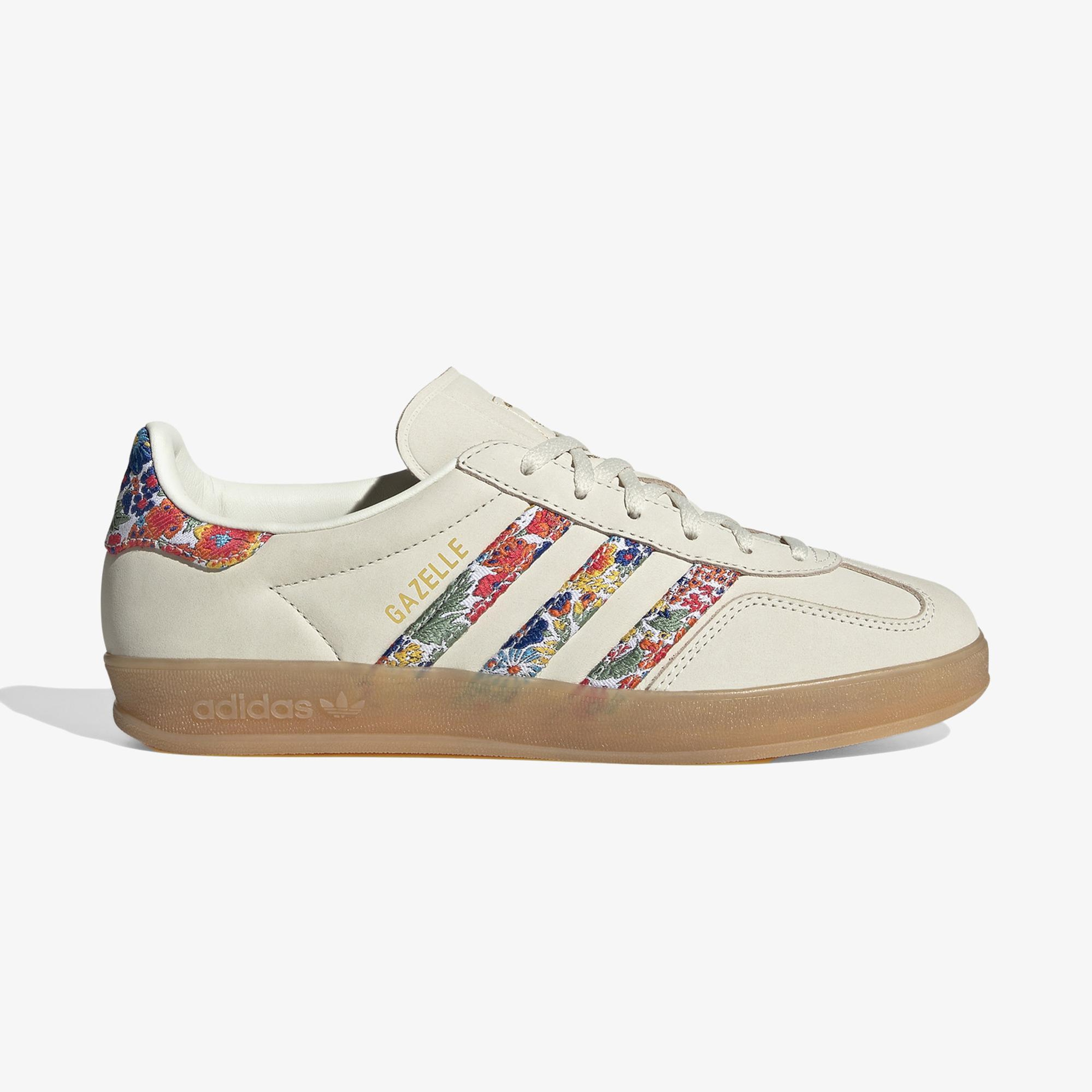 adidas Gazelle Indoor X Liberty London Kadın Krem Spor Ayakkabı