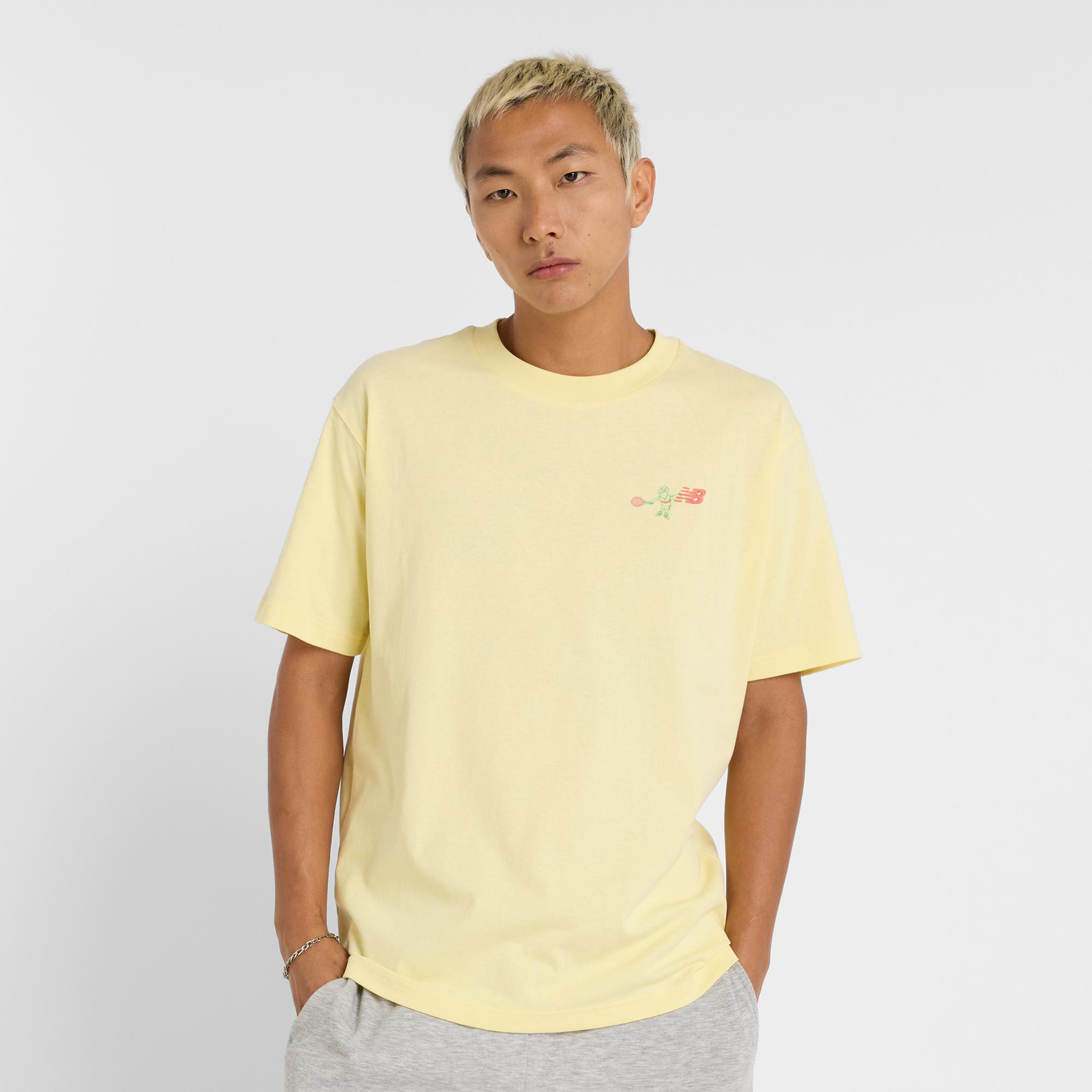New Balance MT51903 Erkek Sarı T-Shirt