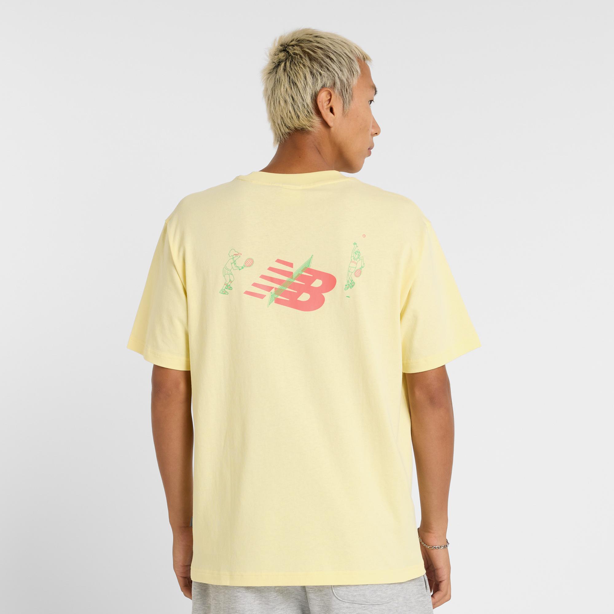 New Balance MT51903 Erkek Sarı T-Shirt