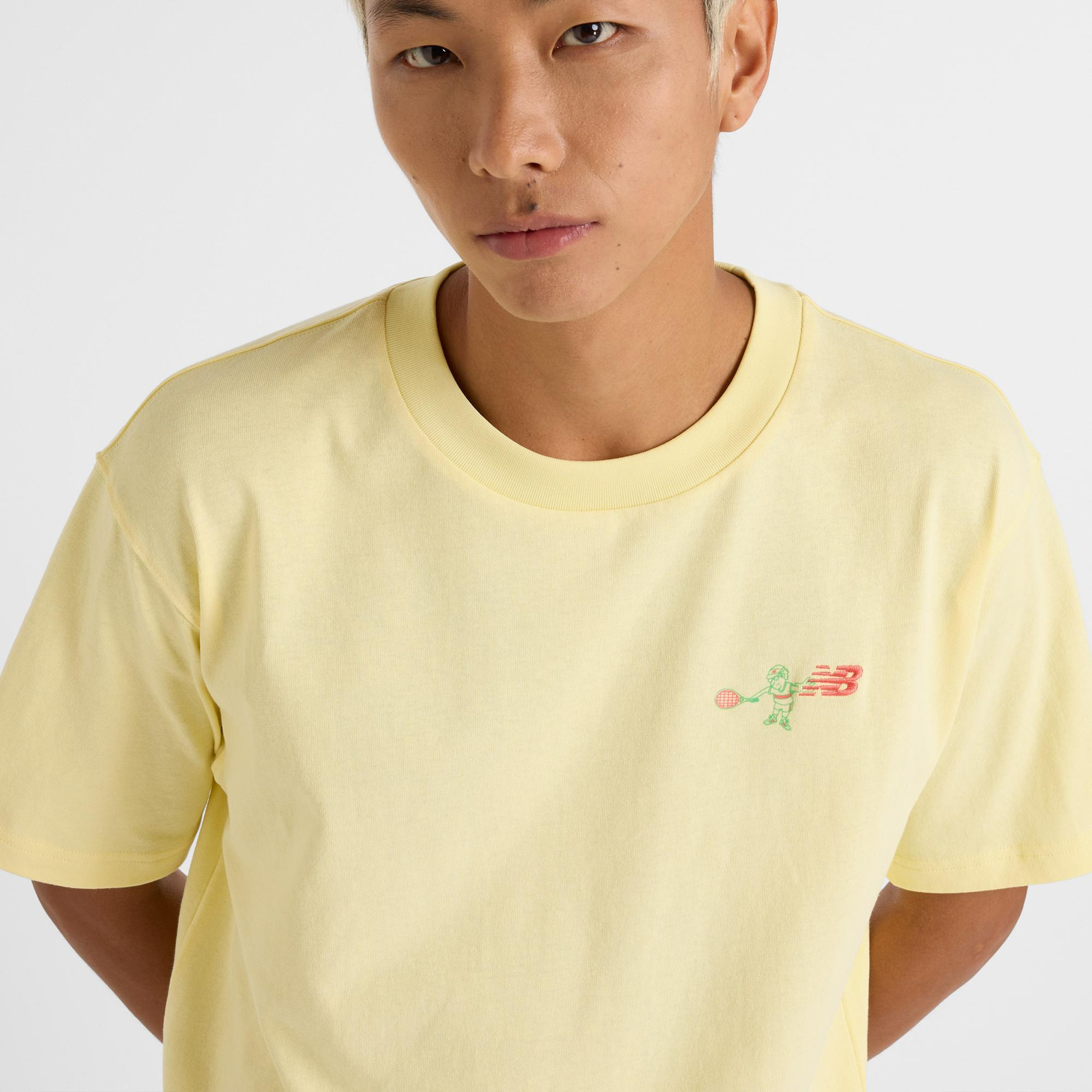 New Balance MT51903 Erkek Sarı T-Shirt