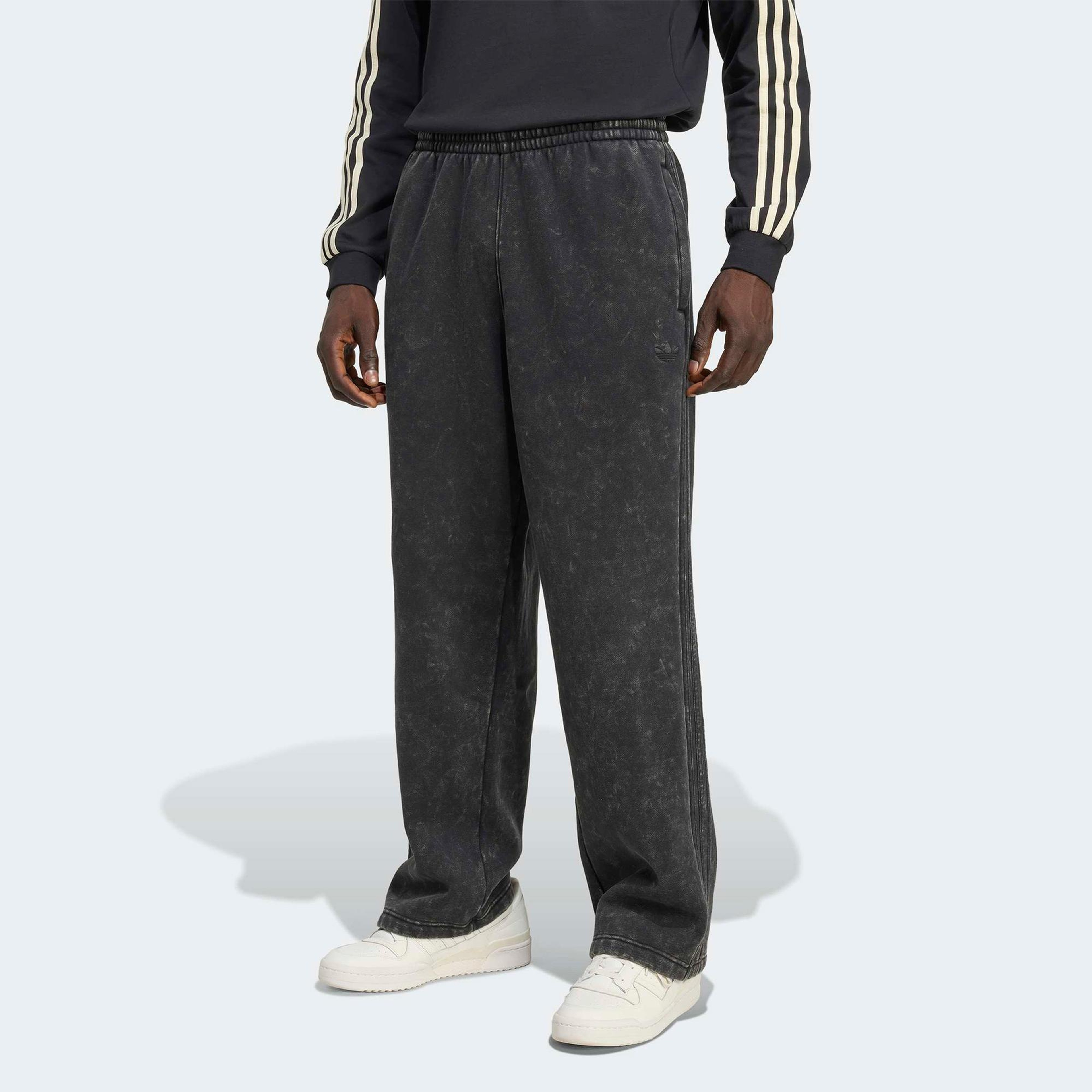 adidas Washed Unisex Siyah Eşofman Altı