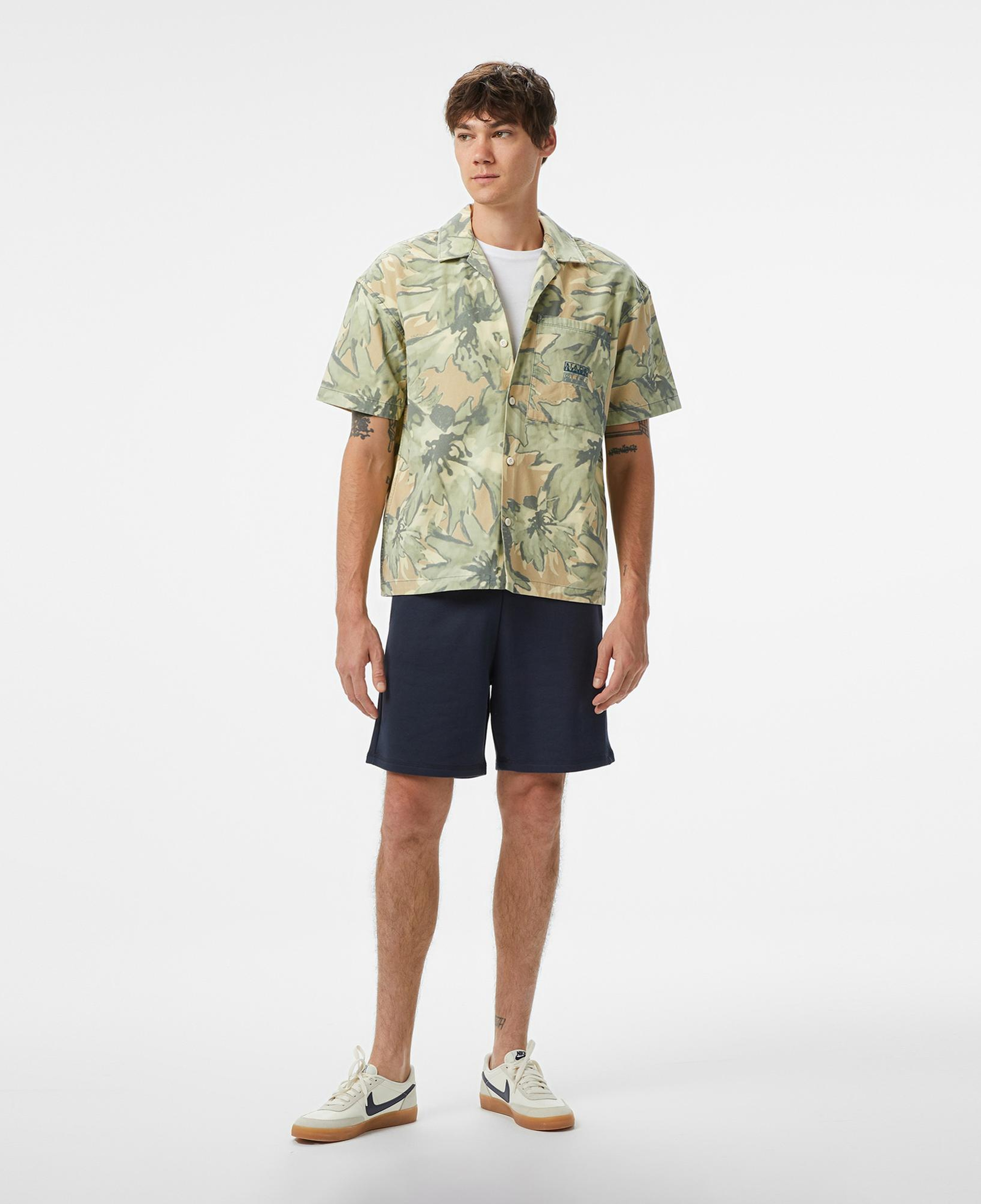 Napapijri  G-Talla SS Erkek Renkli Gömlek