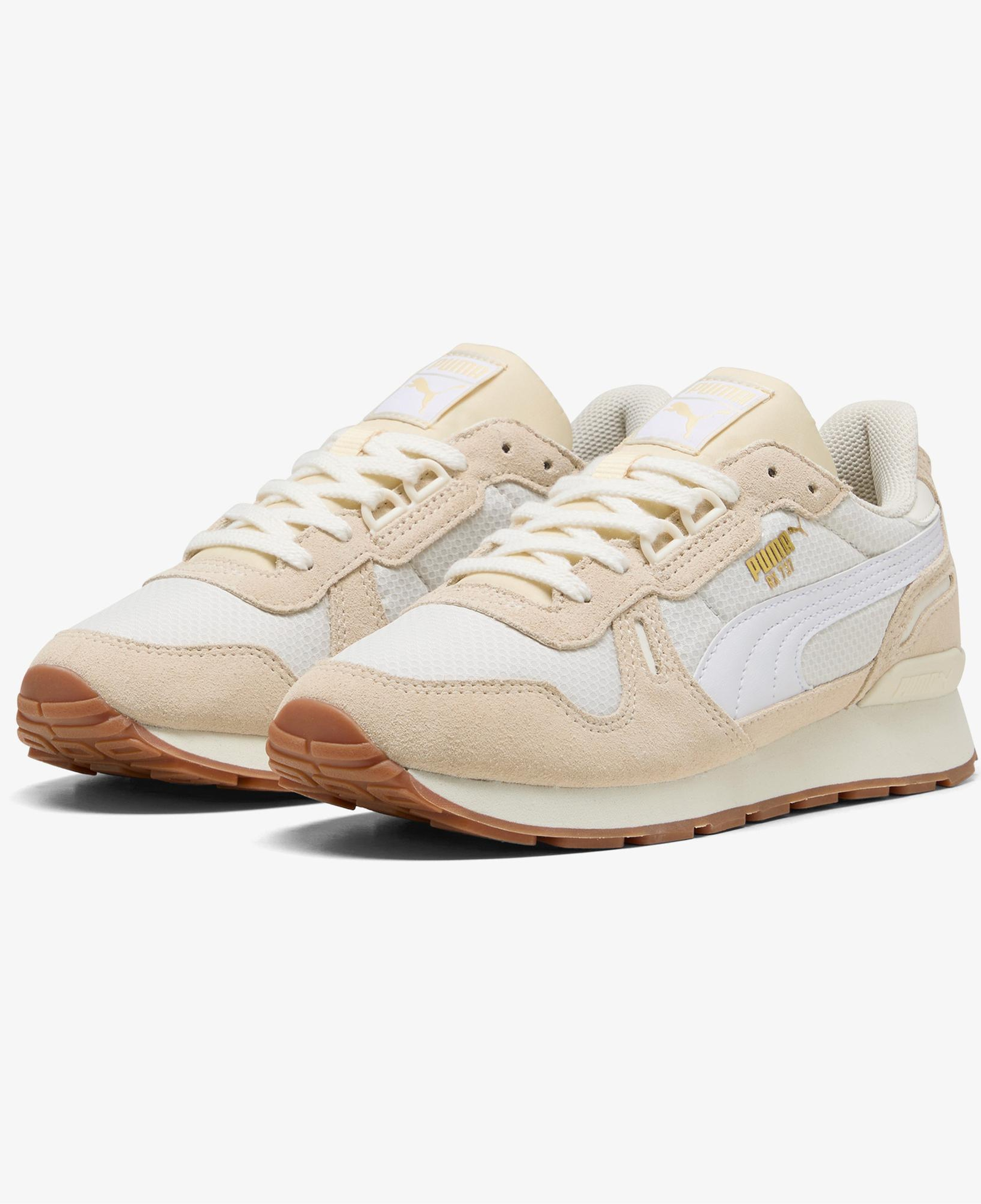 Puma RX 737 Mesh Kadın Bej Spor Ayakkabı