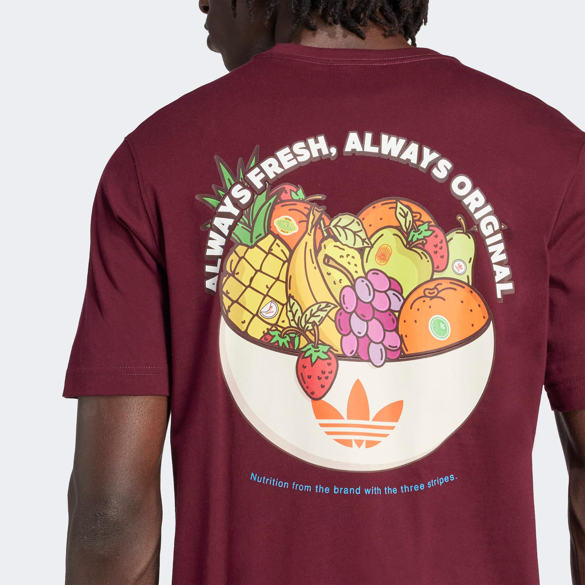 adidas Trefoil Series Loose Fit Erkek Bordo T-Shirt