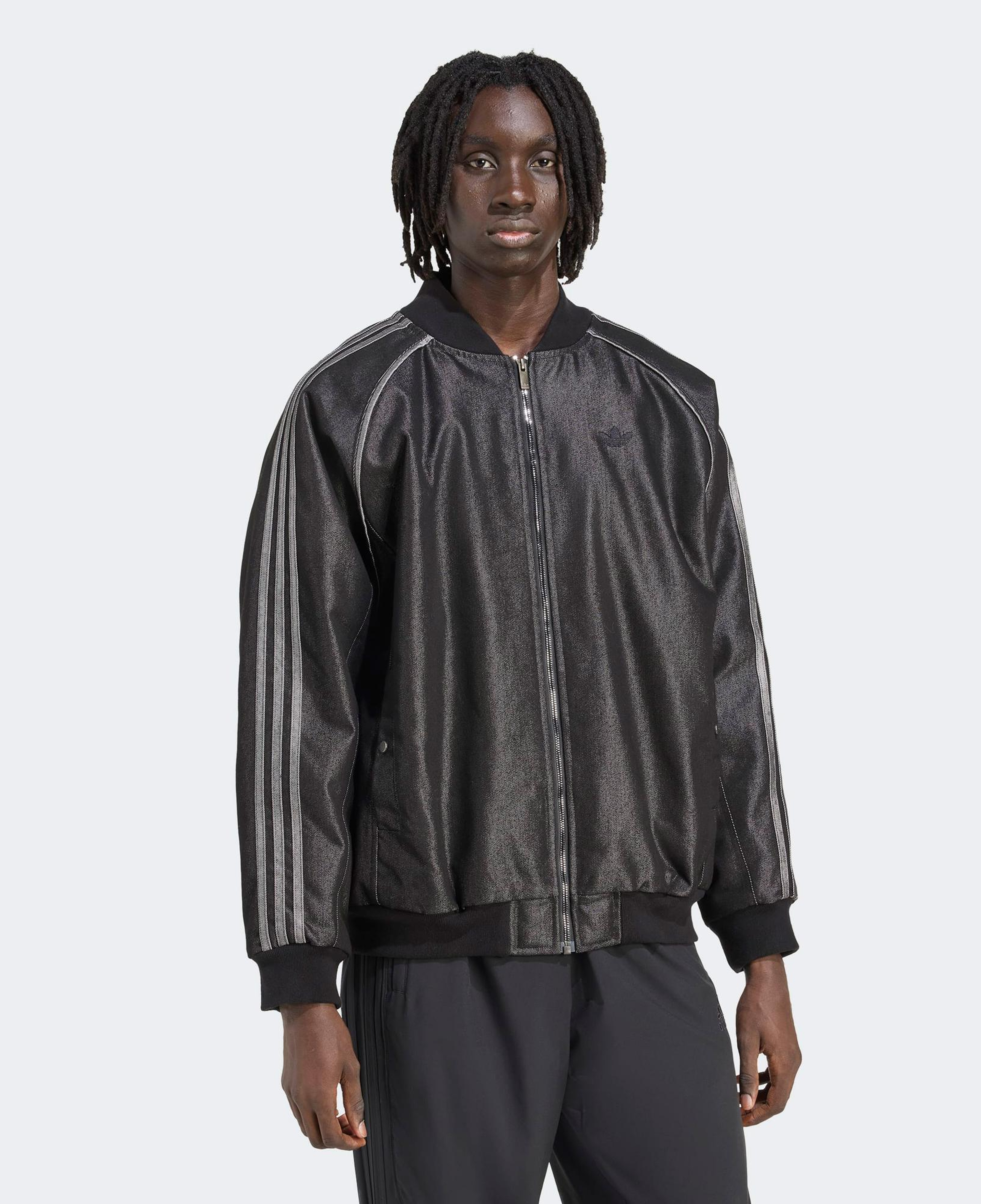 adidas Denim Erkek Siyah Ceket