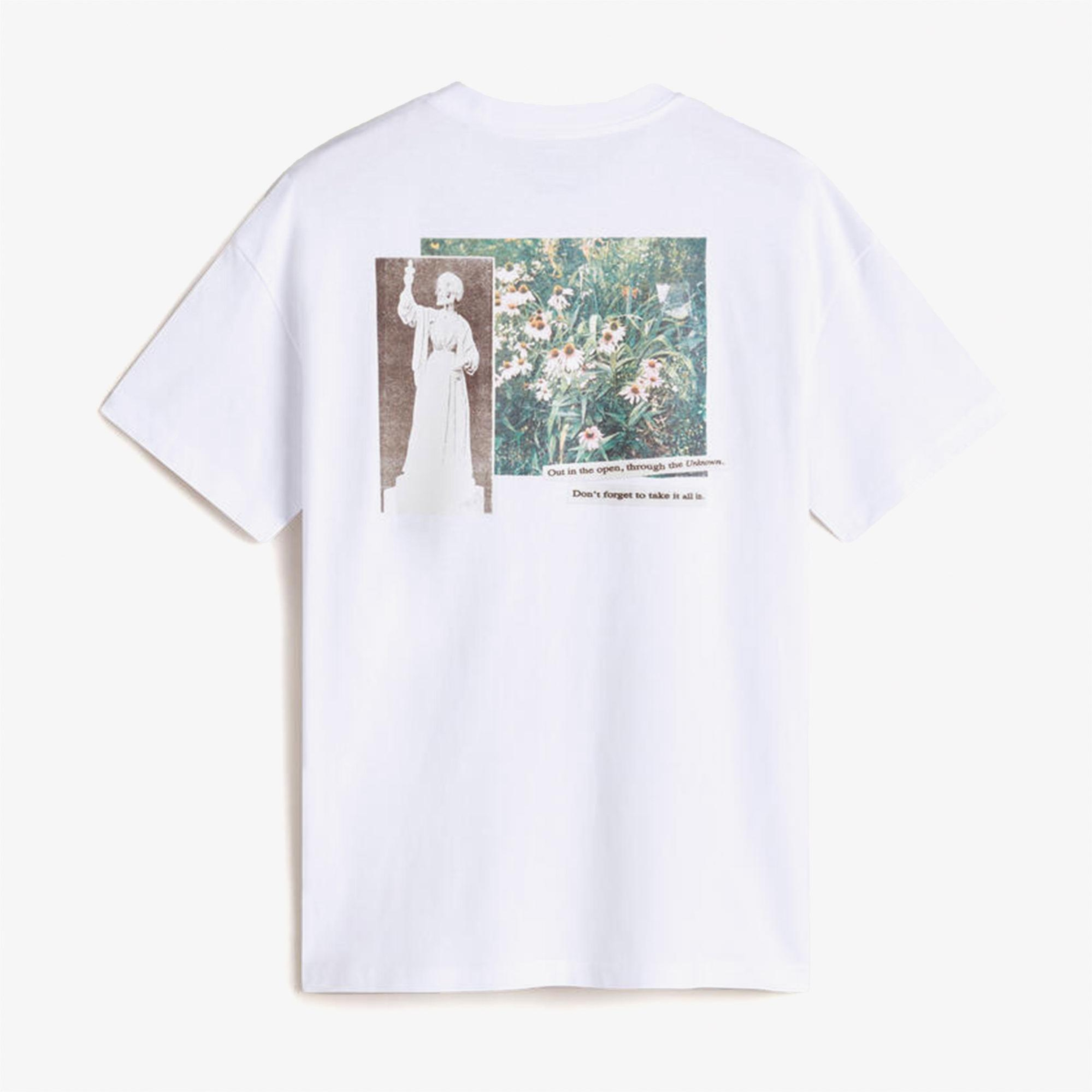 Vans Garden Oversized Ss Kadın Beyaz T-Shirt