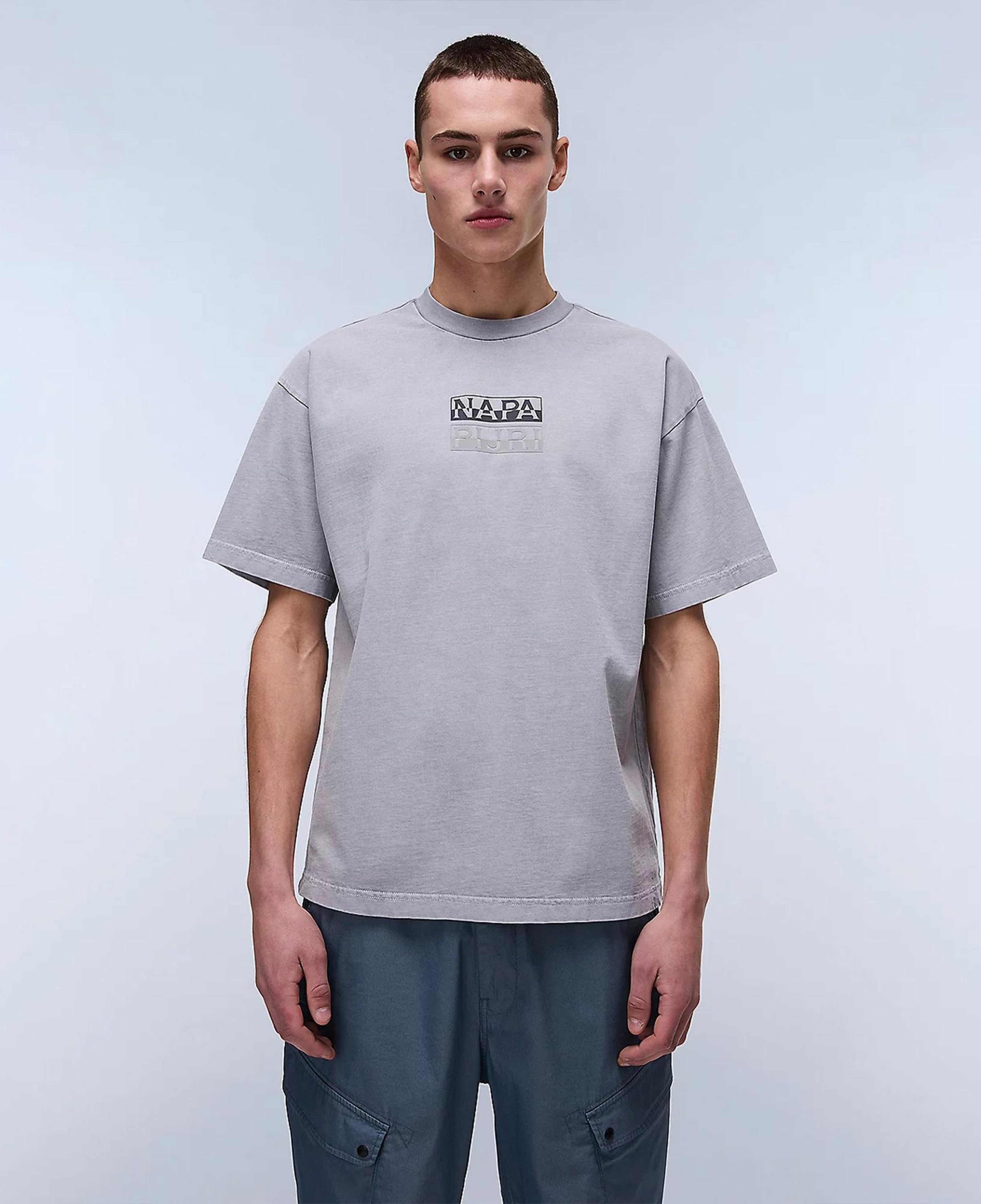 Napapijri  S-Cortona SS Sum Erkek Gri T-Shirt