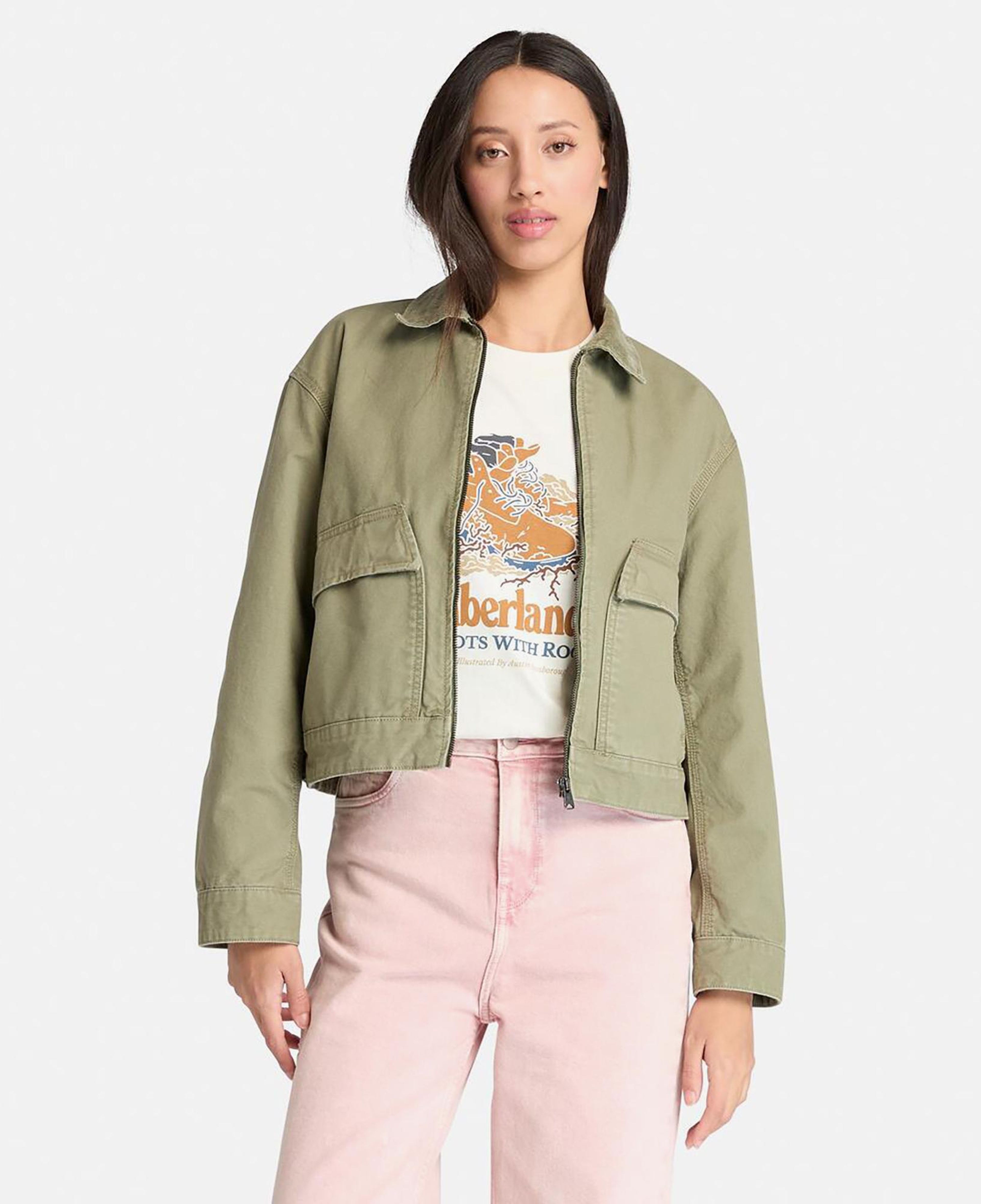 Timberland Stafford Bomber Kadın Yeşil Ceket