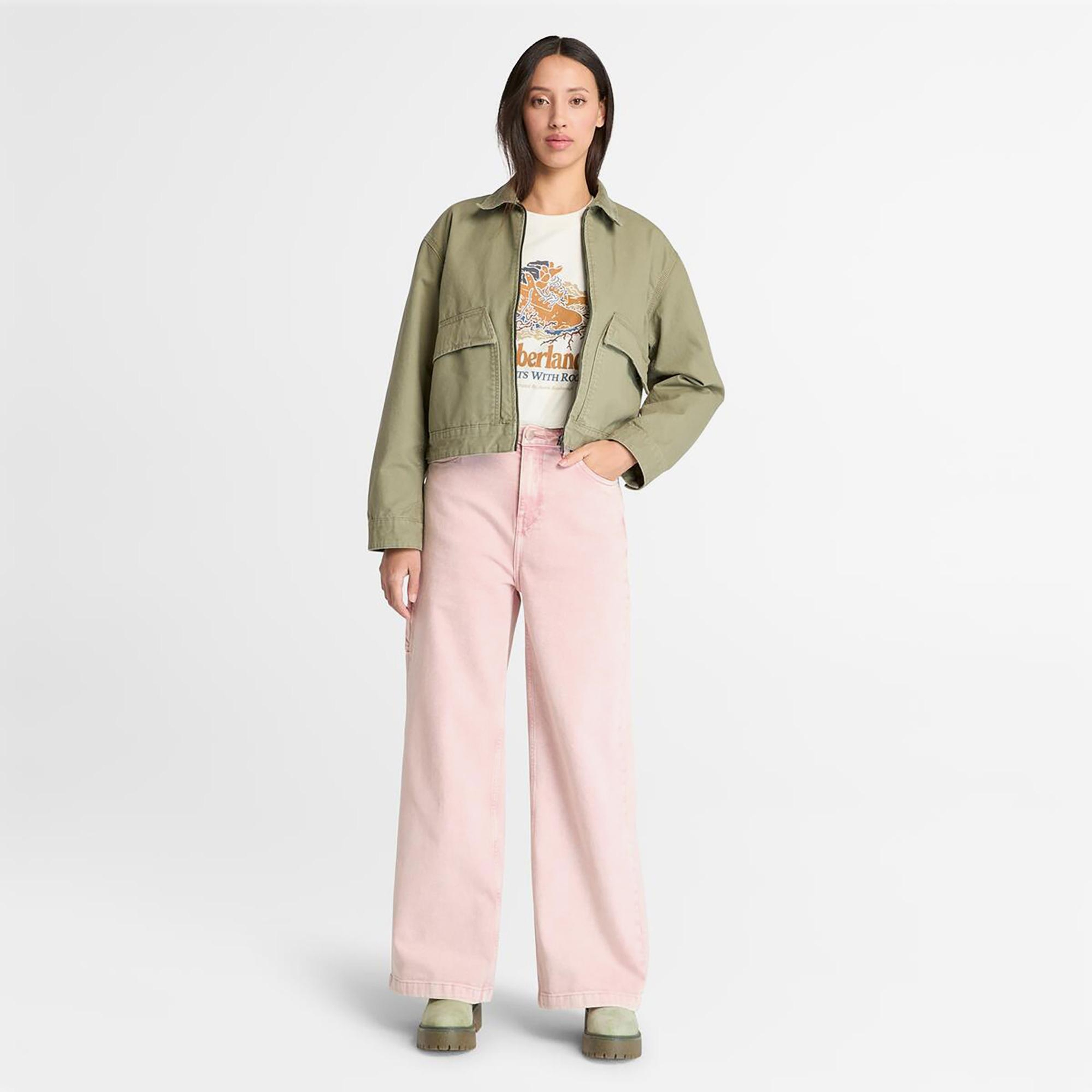 Timberland Stafford Bomber Kadın Yeşil Ceket