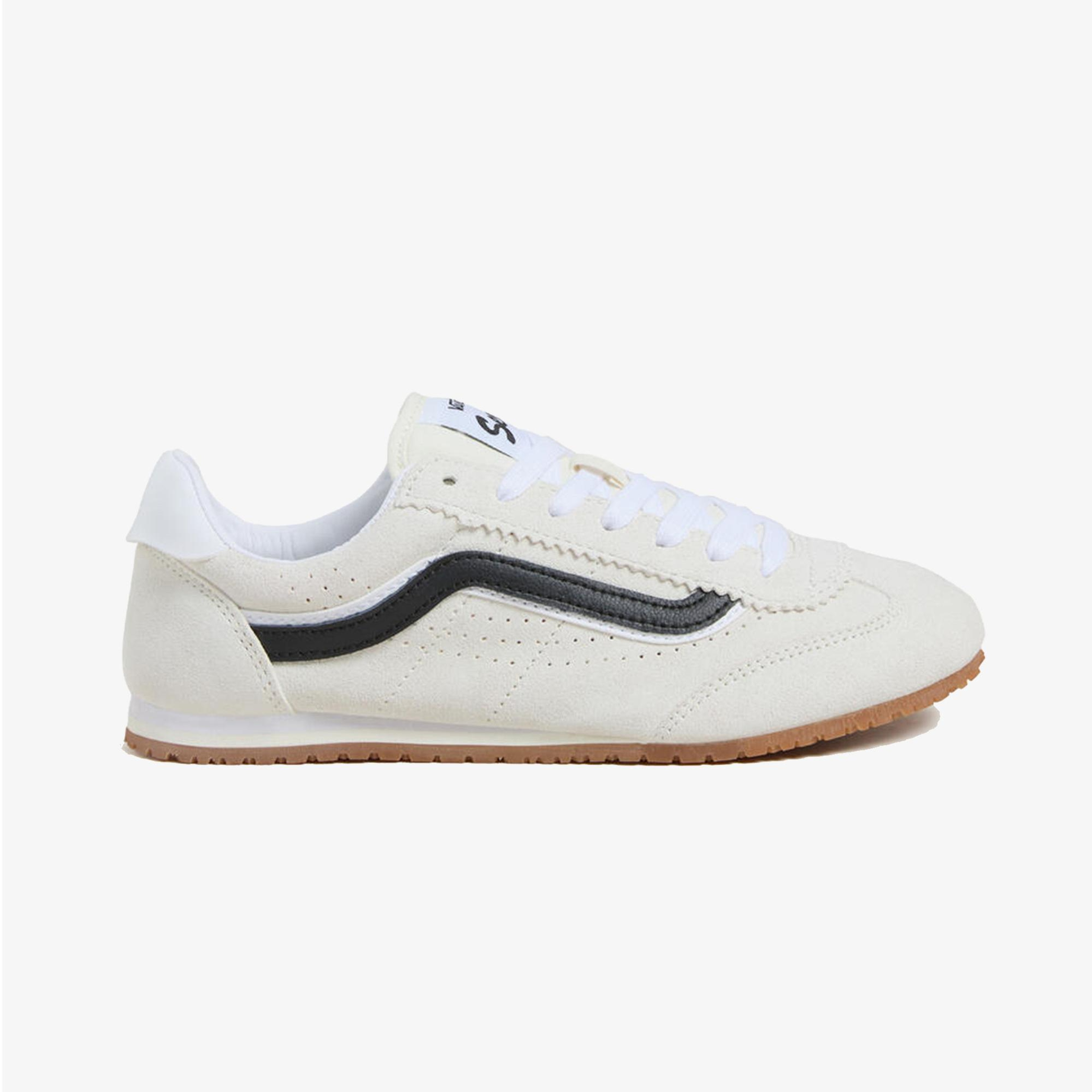 Vans Super Lowpro Unisex Krem Sneaker