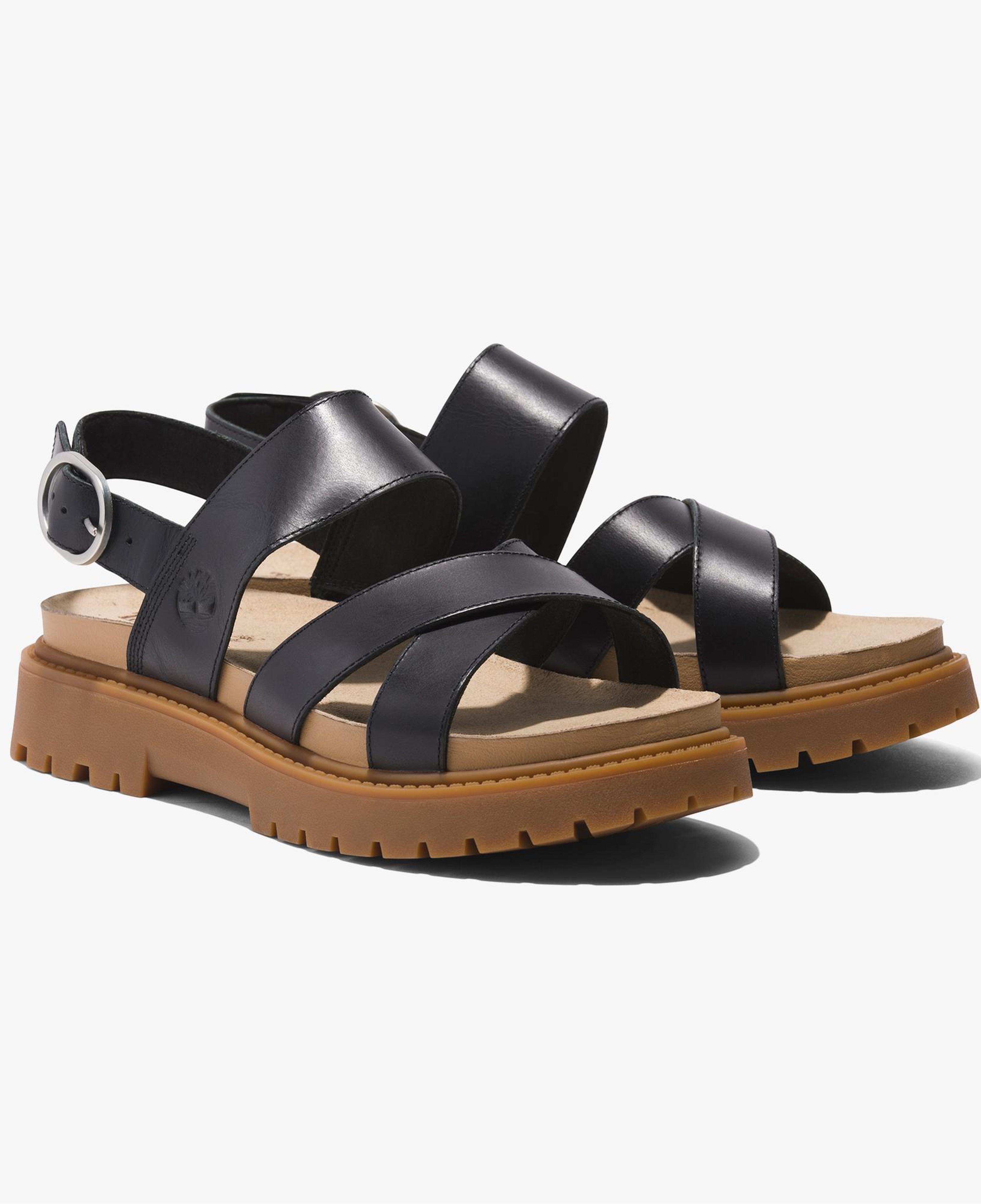 Timberland Clairemont Way Backstrap Kadın Siyah Sandalet