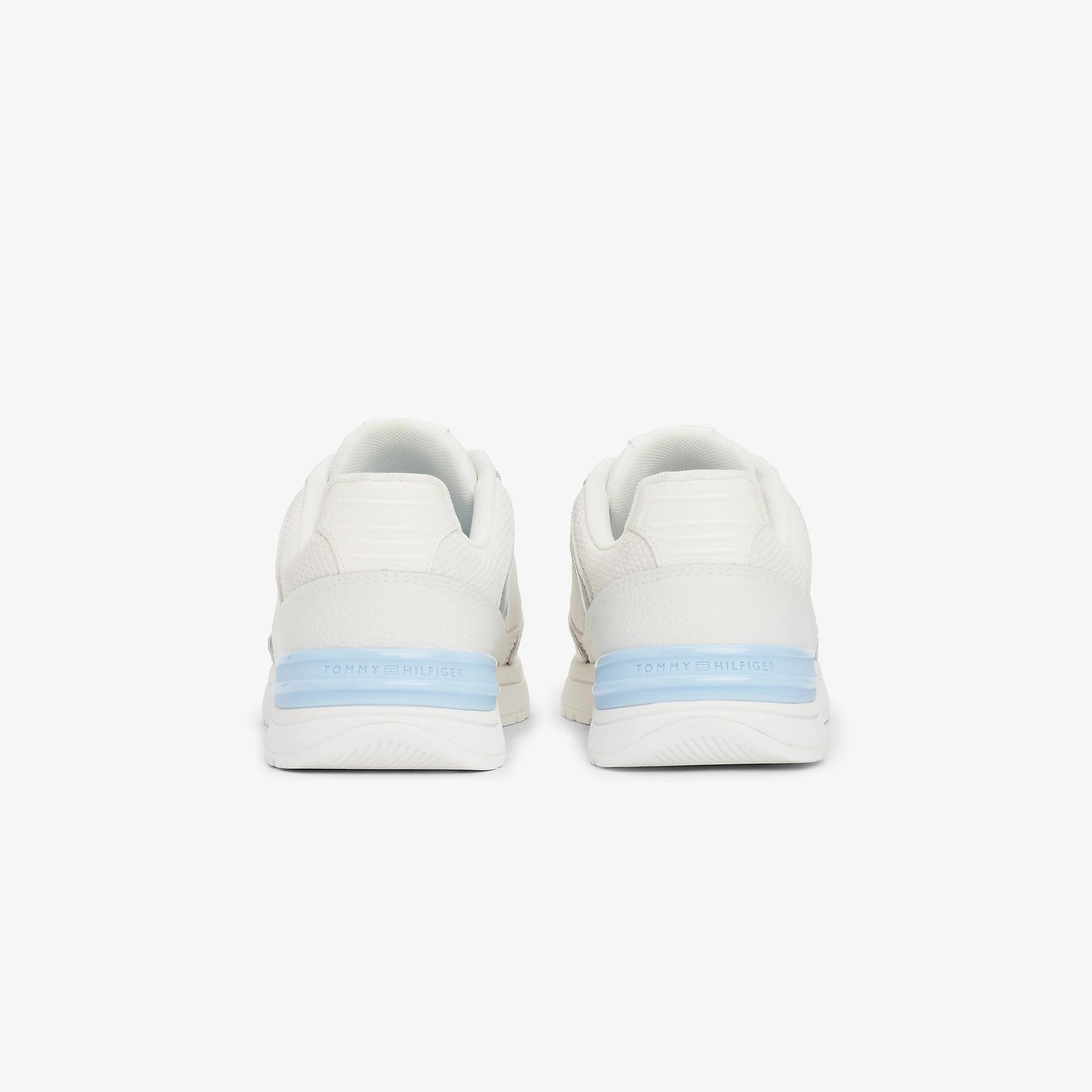 Tommy Hilfiger Deri Logolu Kadın Beyaz Spor Ayakkabı