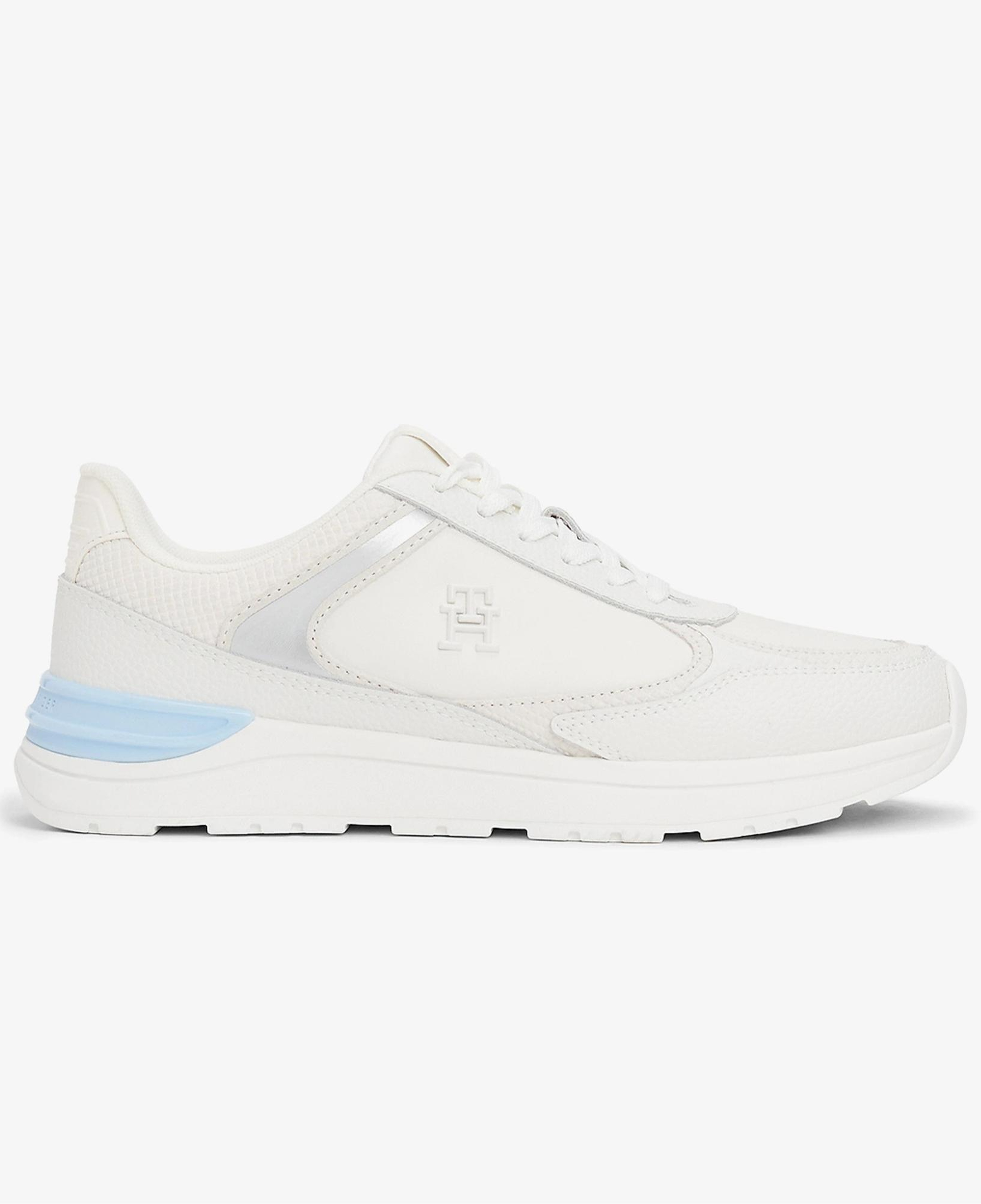 Tommy Hilfiger Deri Logolu Kadın Beyaz Spor Ayakkabı