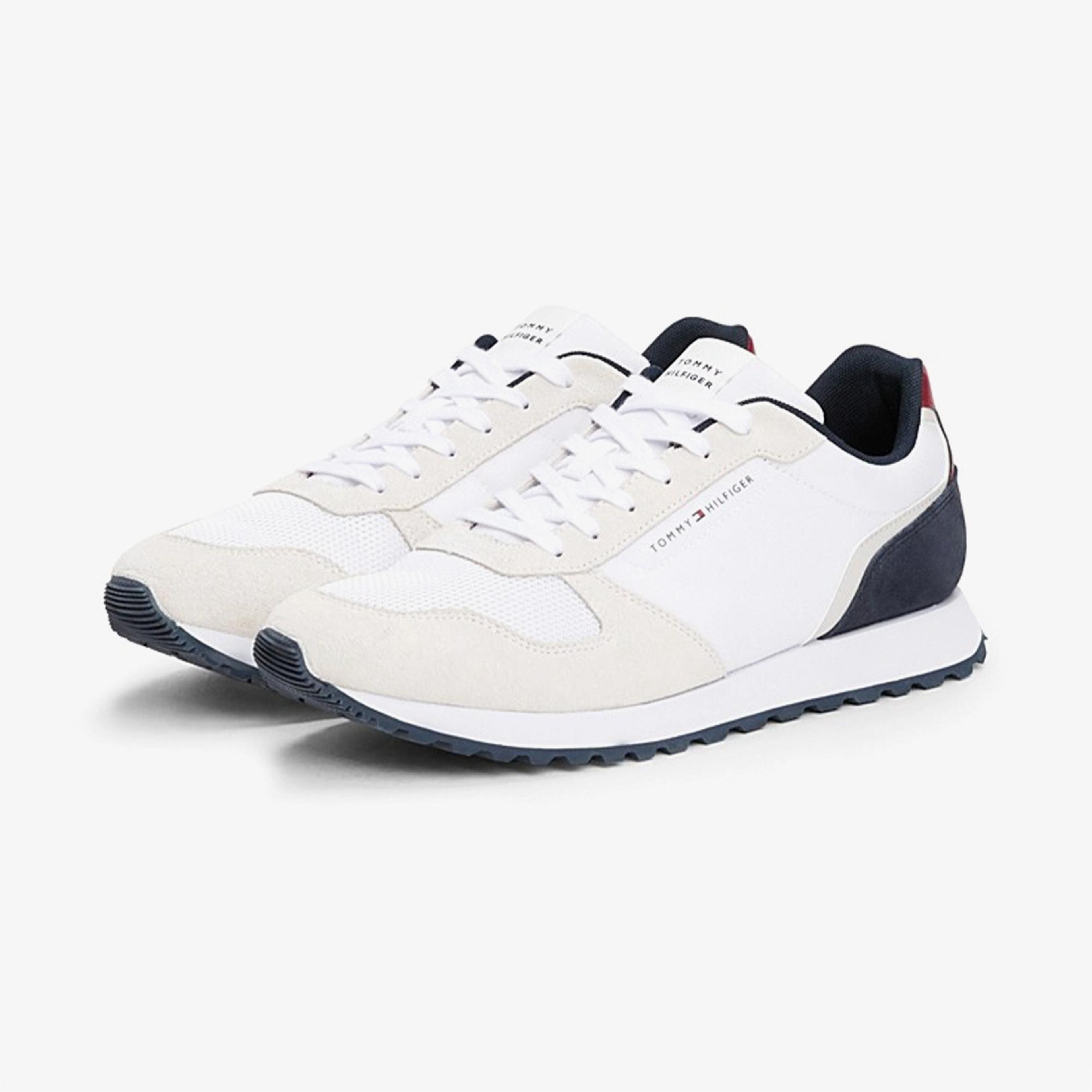 Tommy Hilfiger New Runner Eva Mix Erkek Beyaz Sneaker