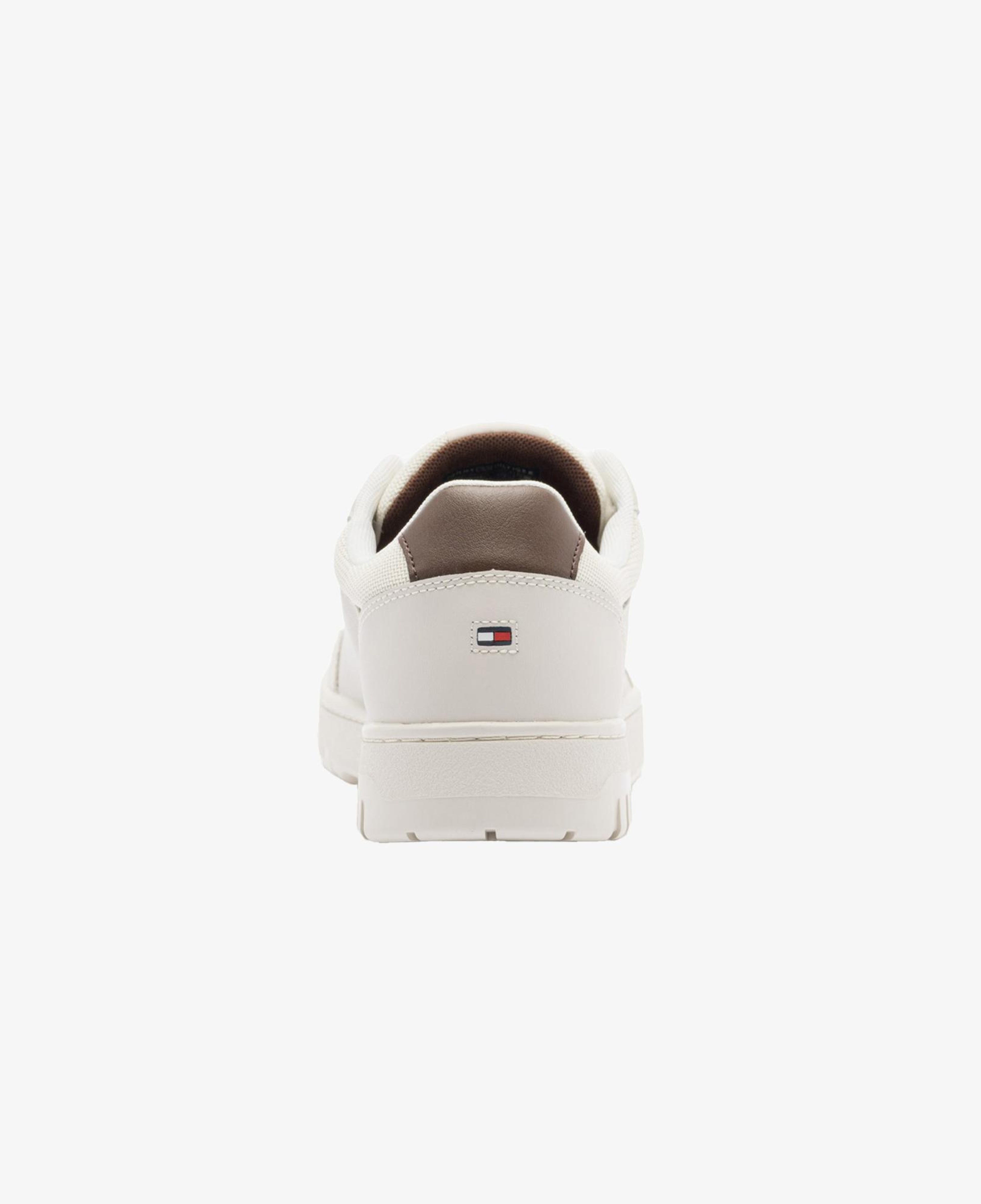 Tommy Hilfiger Deri Logolu Erkek Bej Spor Ayakkabı
