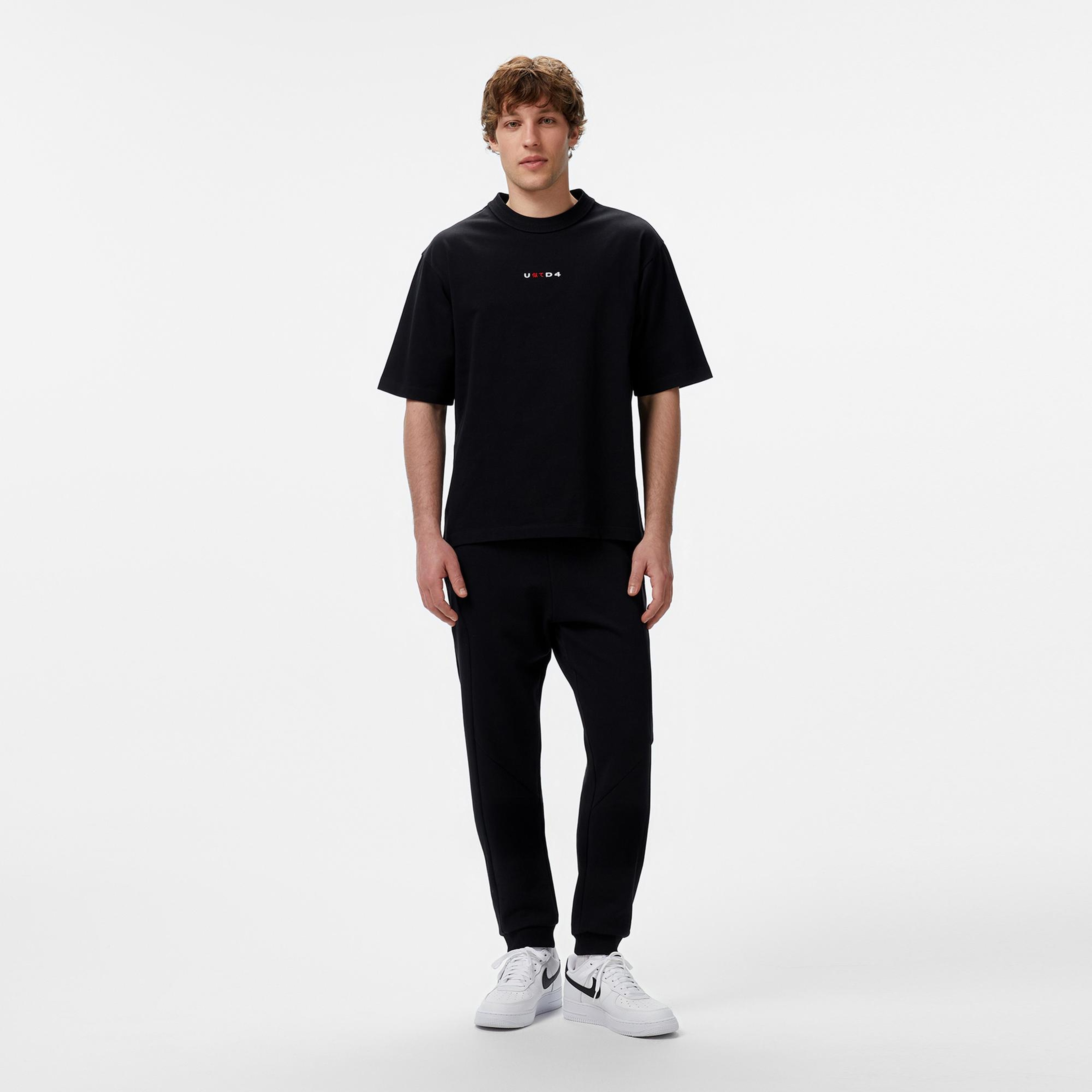 UNITED4 Miyawa Erkek Siyah T-Shirt