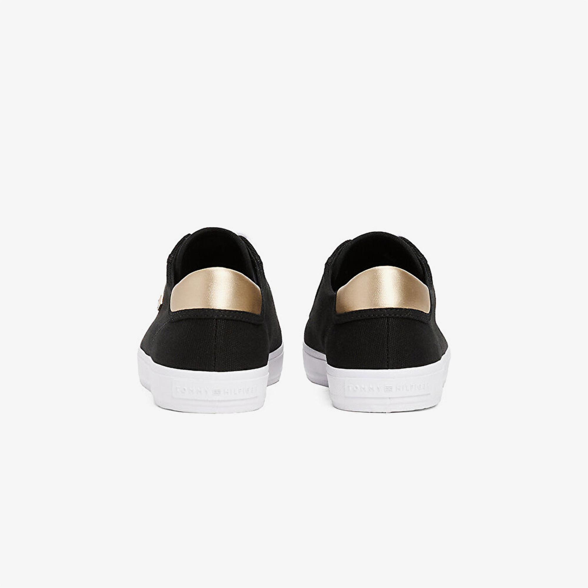 Tommy Hilfiger Vulc Lace Up Kadın Siyah Spor Ayakkabı