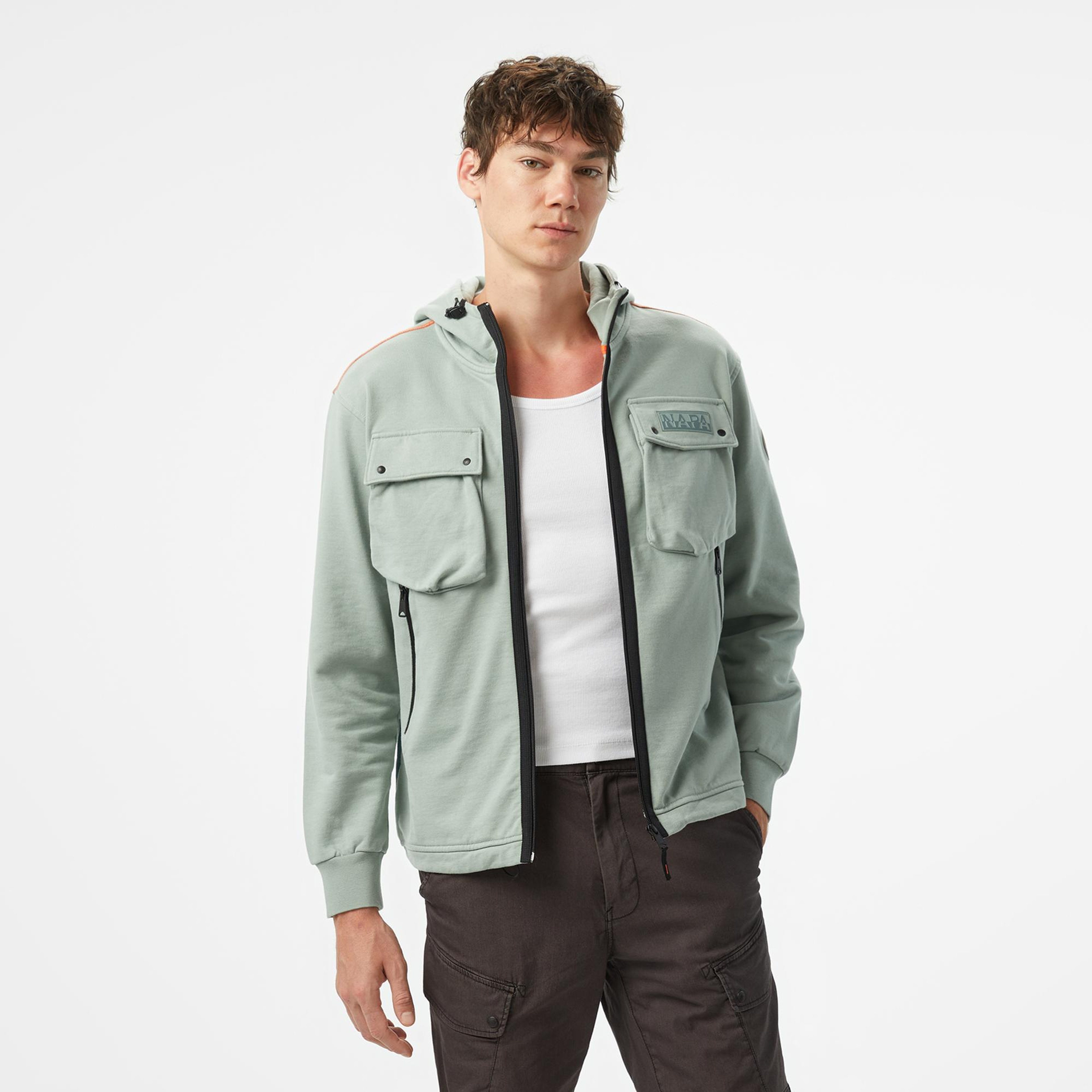 Napapijri  B-Rivalto Fzh Erkek Yeşil Sweatshirt