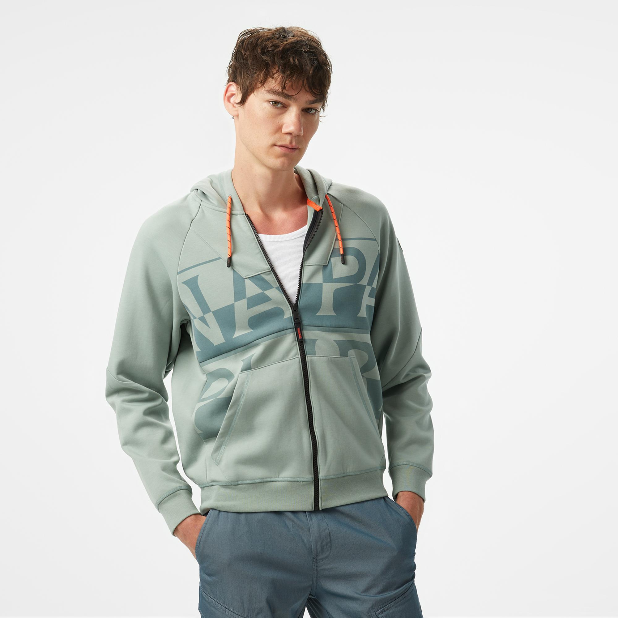 Napapijri B-Anghiari Fzh Erkek Yeşil Sweatshirt