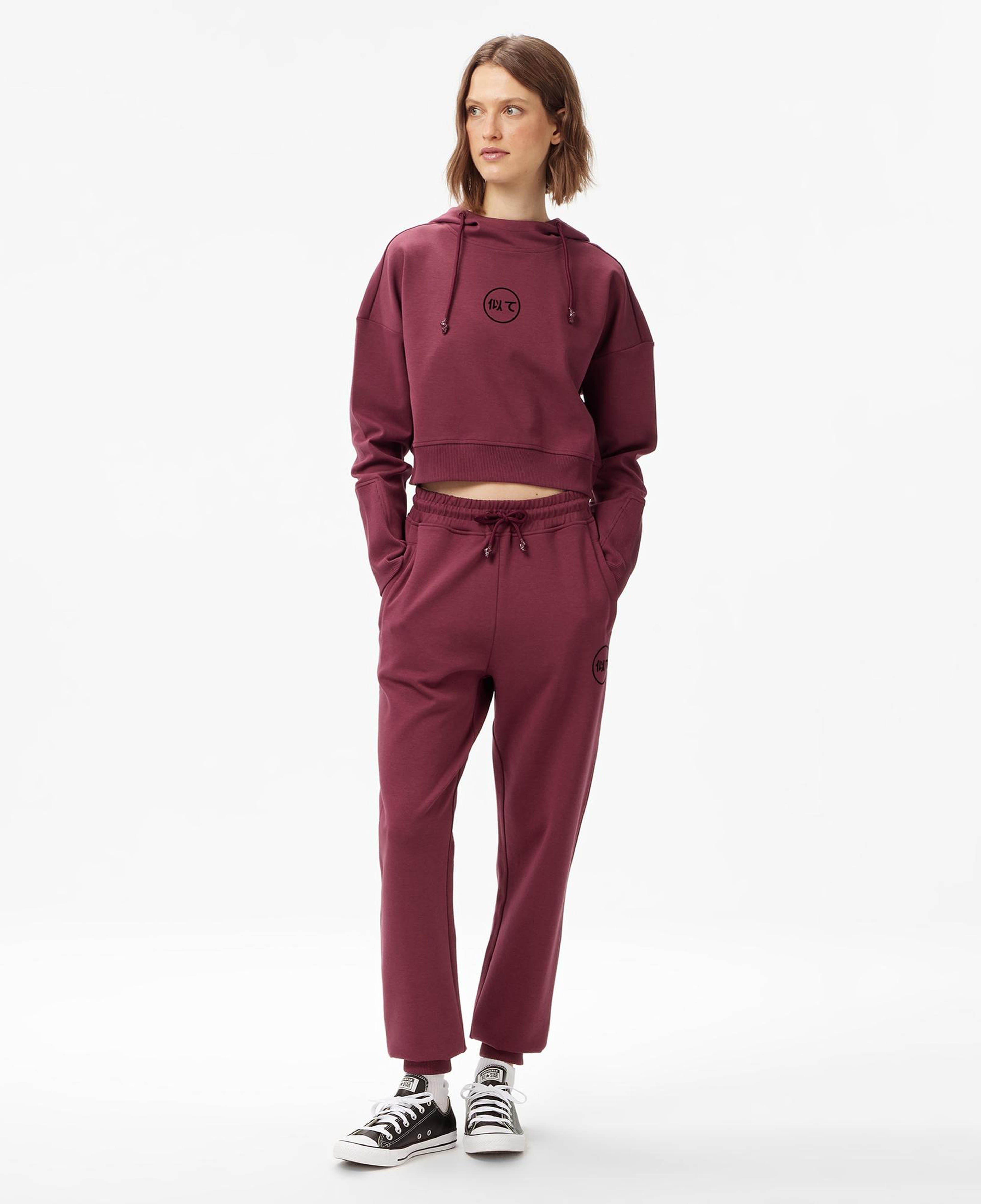 UNITED4 Kadın Bordo Eşofman Altı