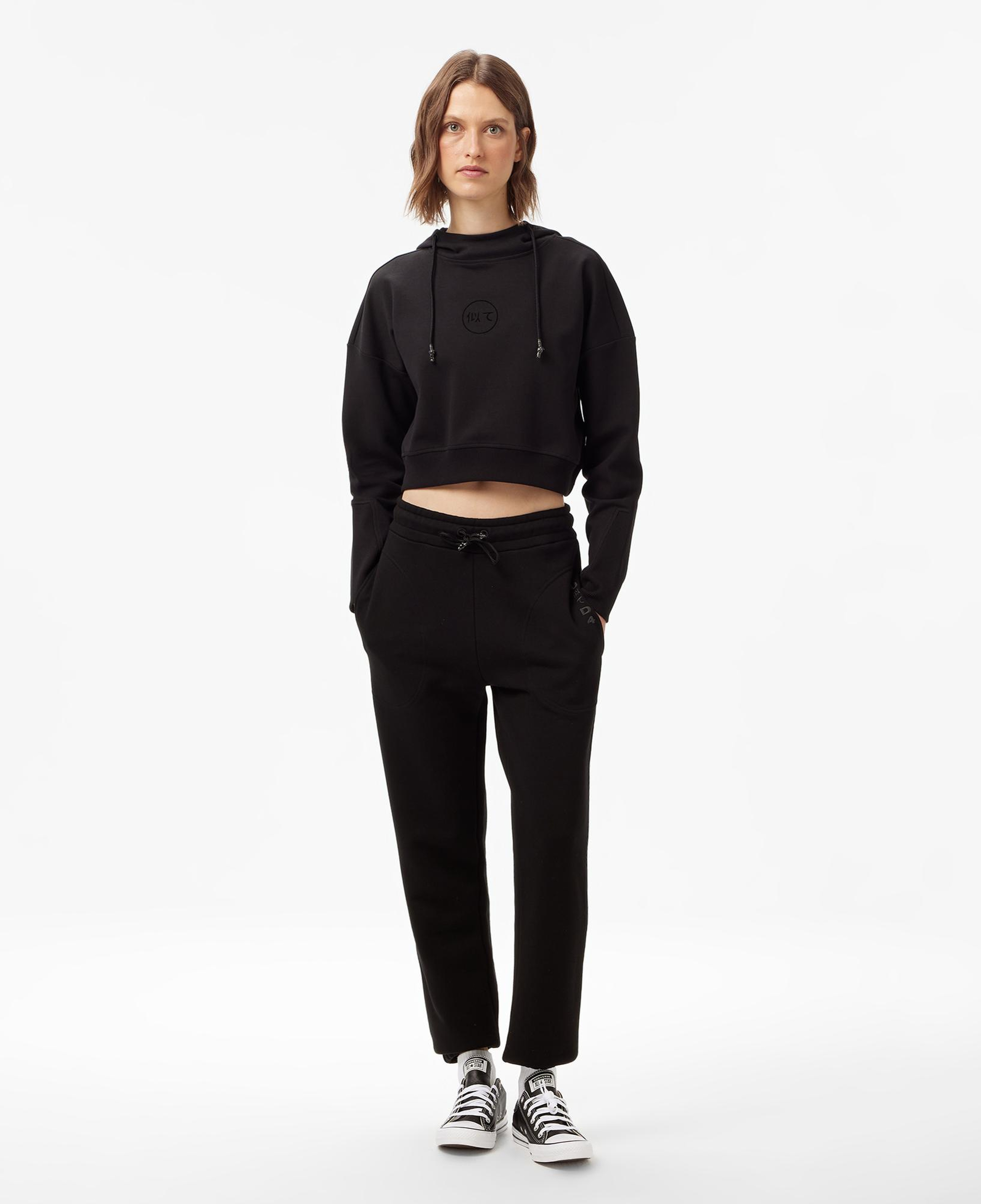 UNITED4 Classic Kadın Siyah Hoodie