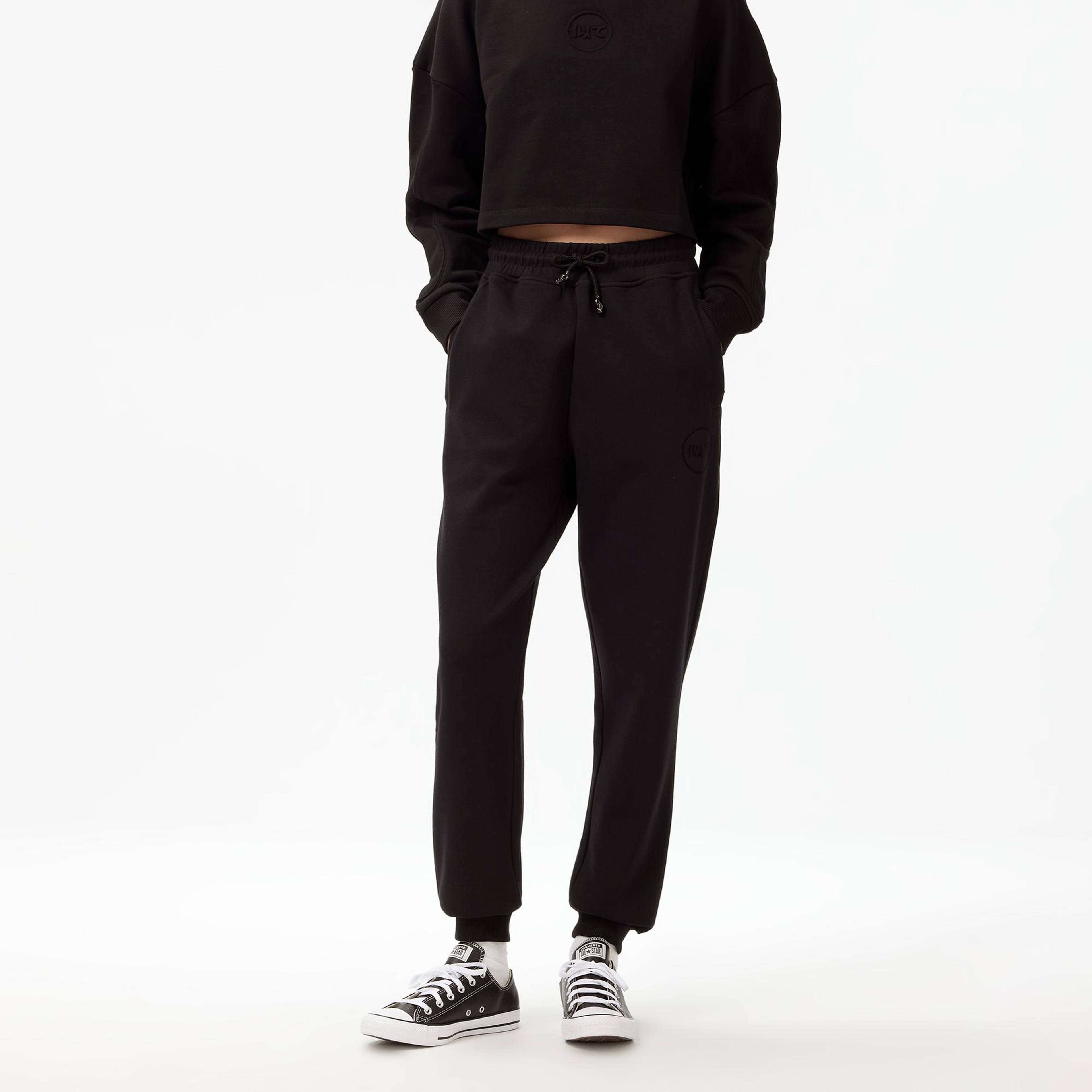 UNITED4 Classic Kadın Siyah Eşofman Altı