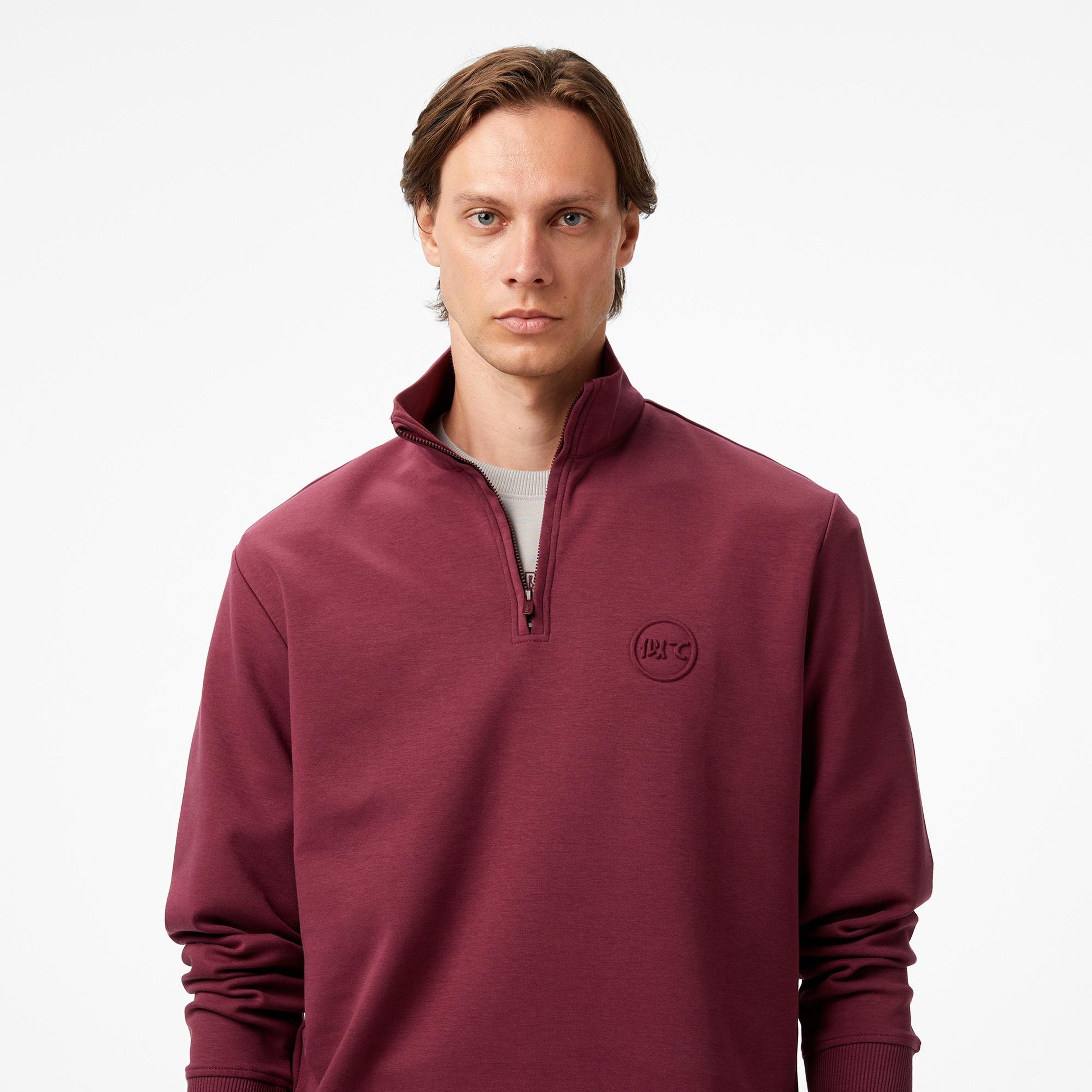 UNITED4 Classic Erkek Bordo Sweatshirt