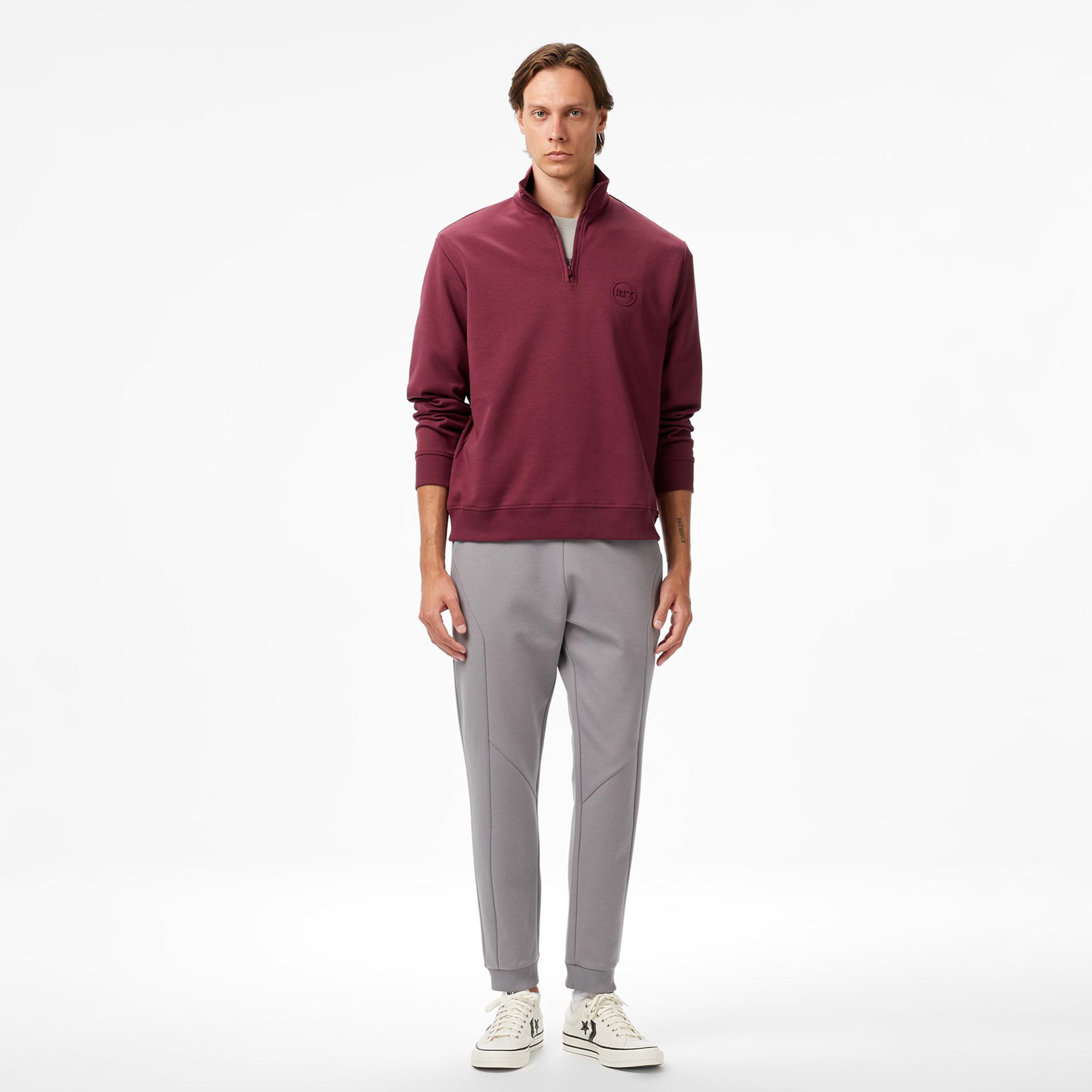UNITED4 Classic Erkek Bordo Sweatshirt